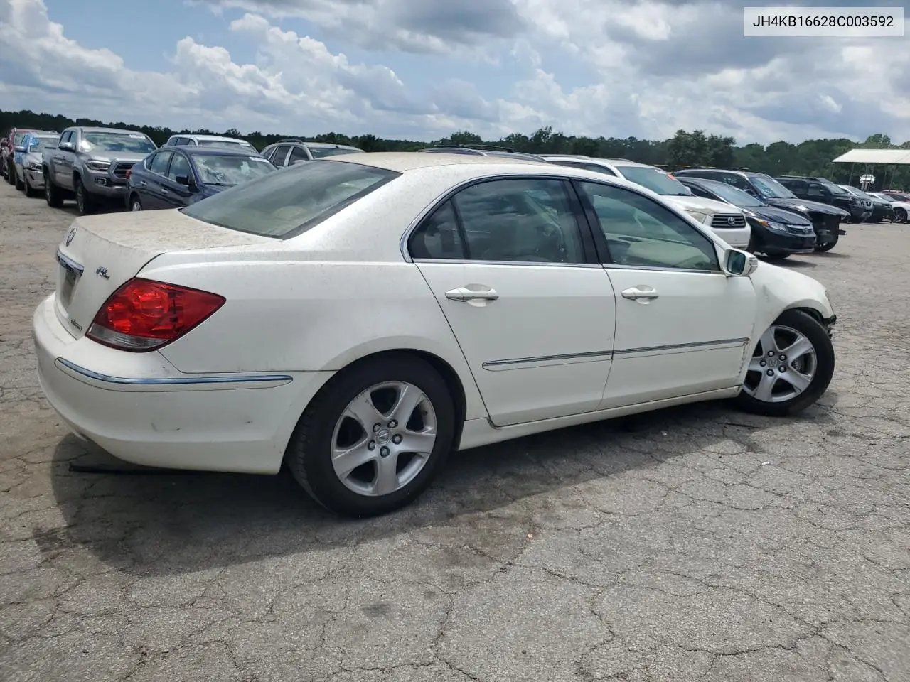 2008 Acura Rl VIN: JH4KB16628C003592 Lot: 60344585