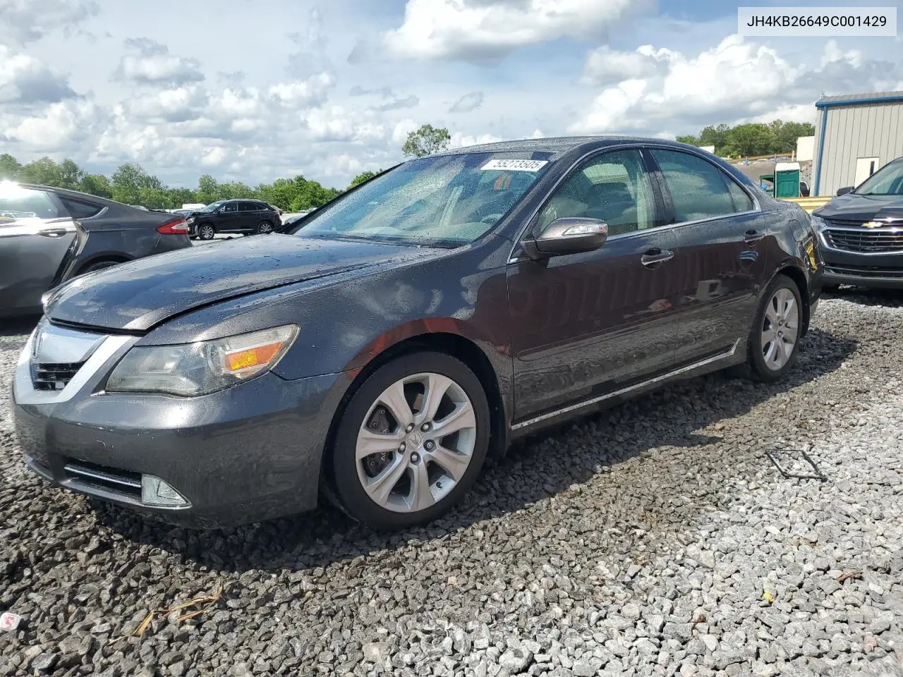 2009 Acura Rl VIN: JH4KB26649C001429 Lot: 55273505