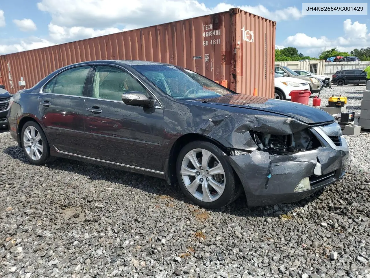 2009 Acura Rl VIN: JH4KB26649C001429 Lot: 55273505