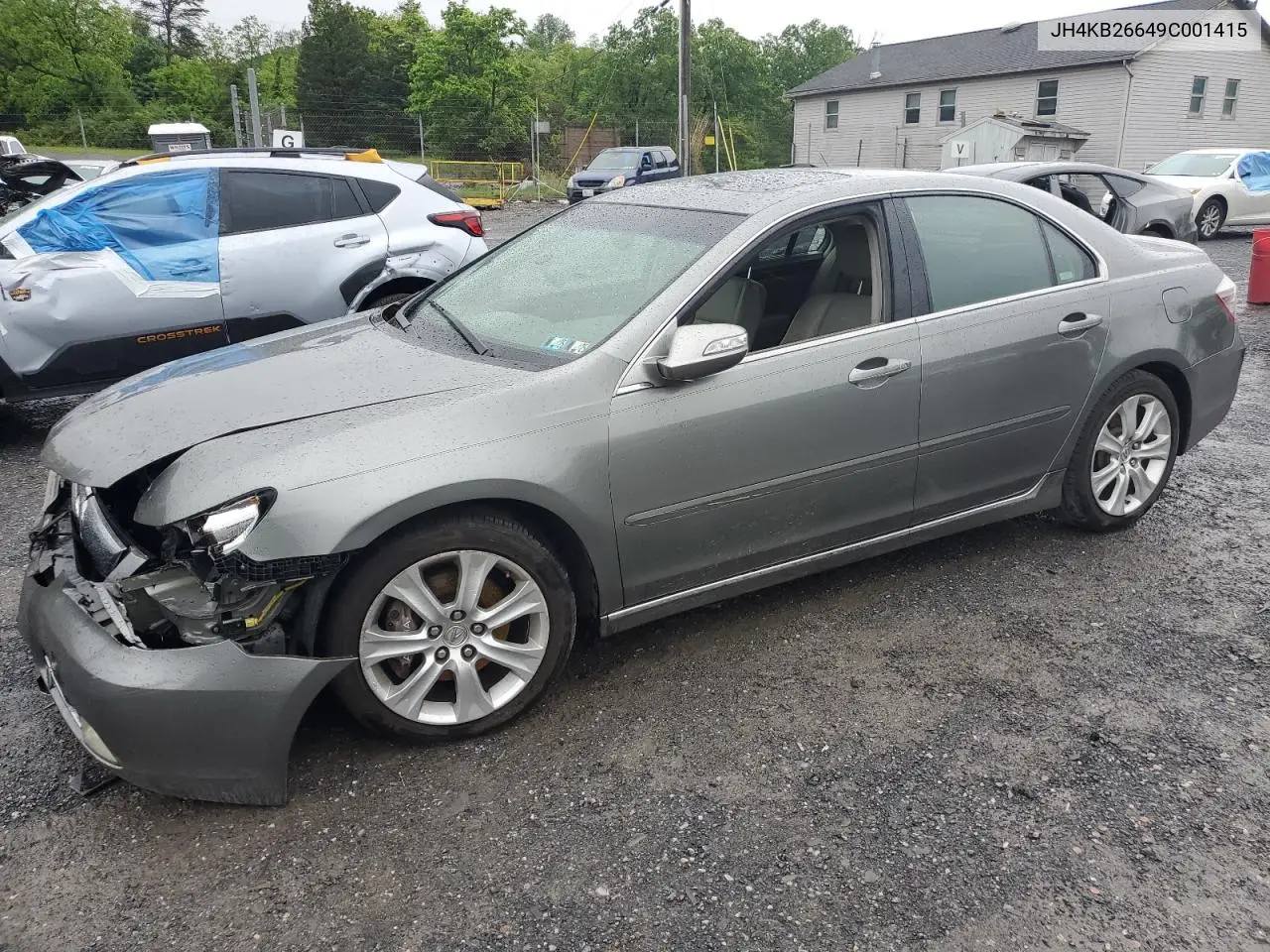 2009 Acura Rl VIN: JH4KB26649C001415 Lot: 56517585