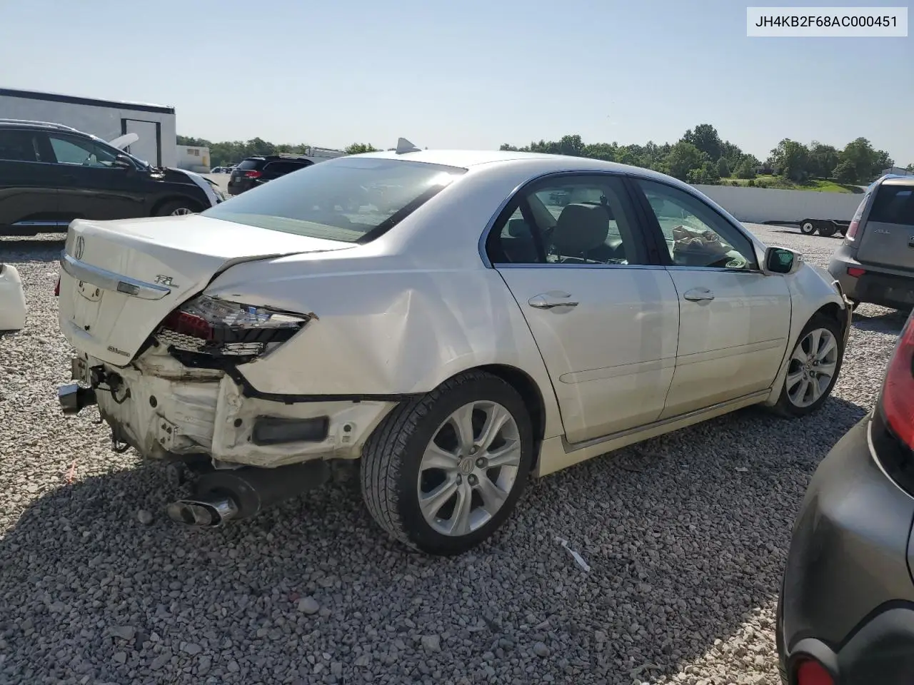 2010 Acura Rl VIN: JH4KB2F68AC000451 Lot: 62007765