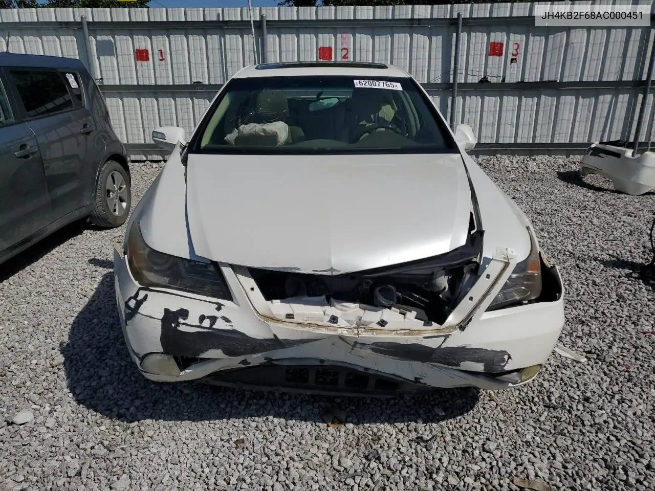2010 Acura Rl VIN: JH4KB2F68AC000451 Lot: 62007765