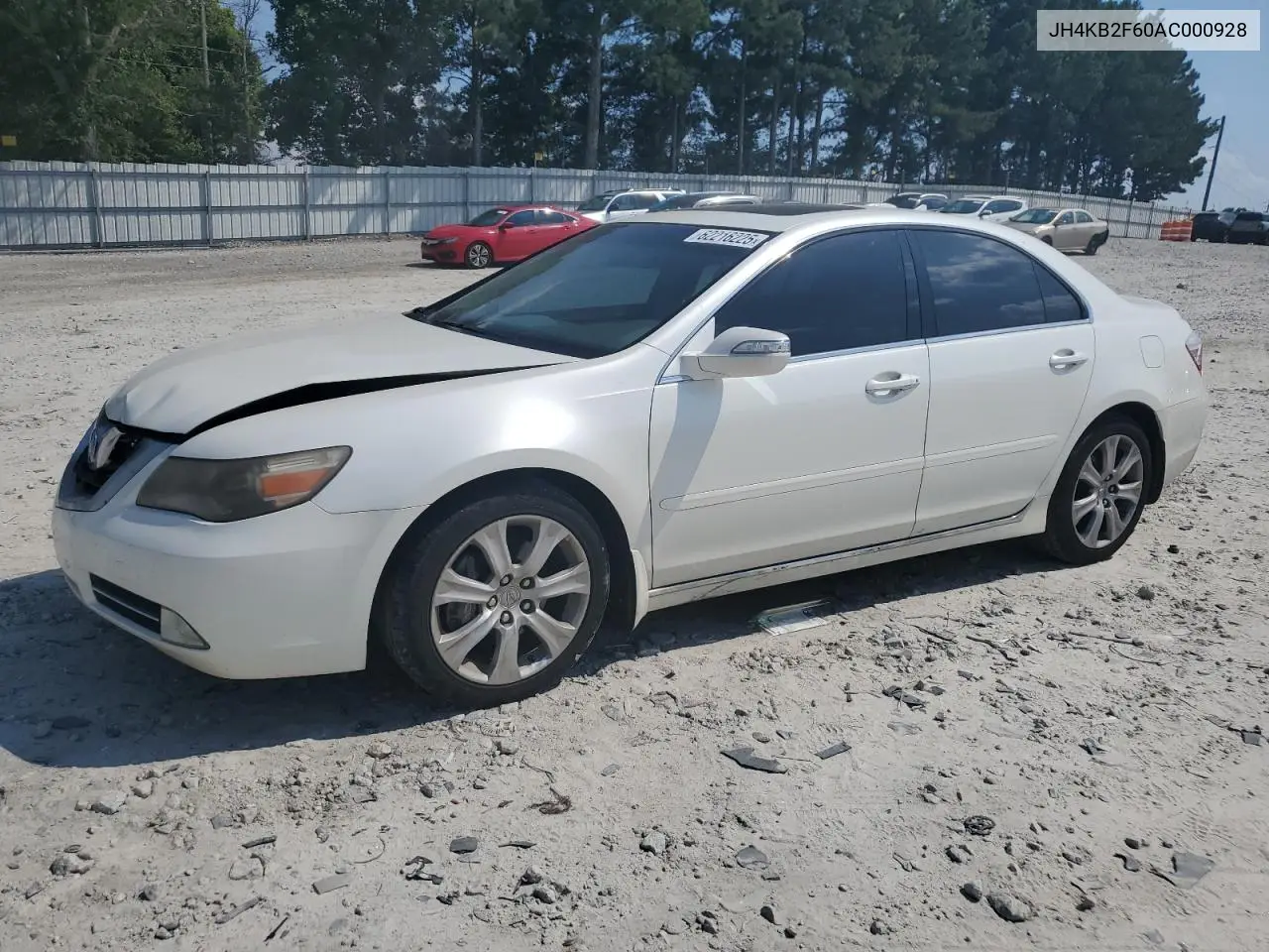 2010 Acura Rl VIN: JH4KB2F60AC000928 Lot: 62216225