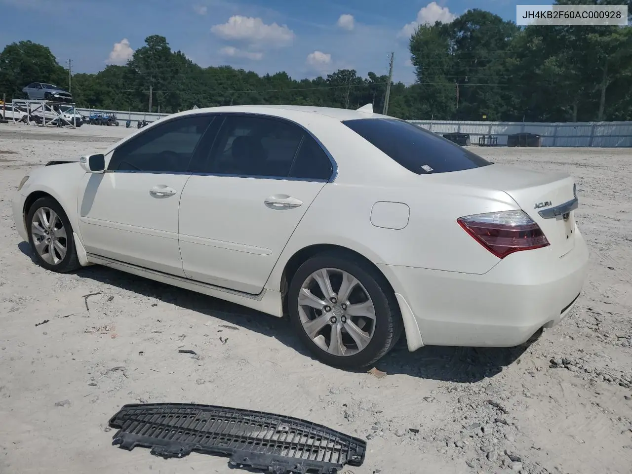 2010 Acura Rl VIN: JH4KB2F60AC000928 Lot: 62216225