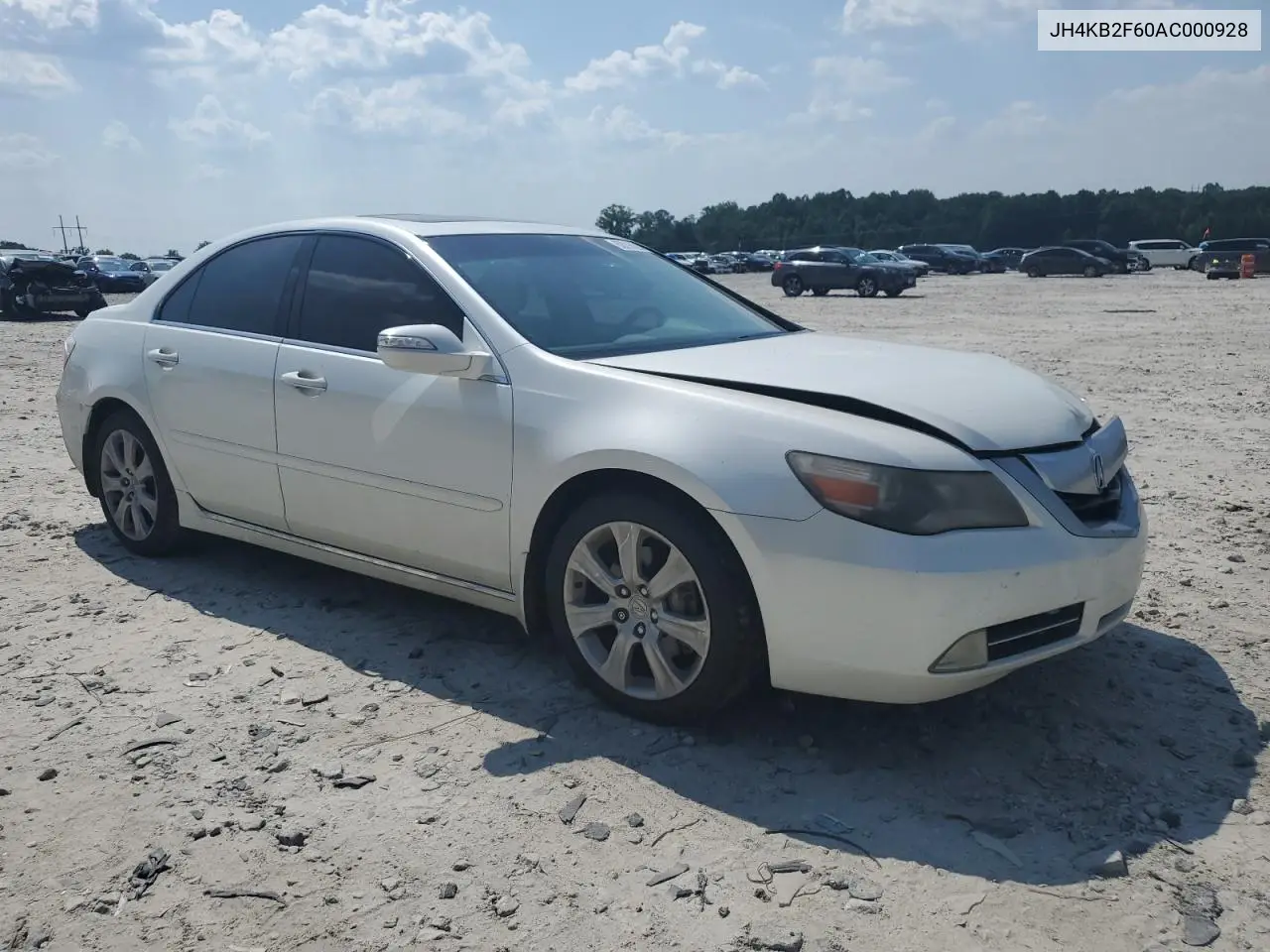 2010 Acura Rl VIN: JH4KB2F60AC000928 Lot: 62216225