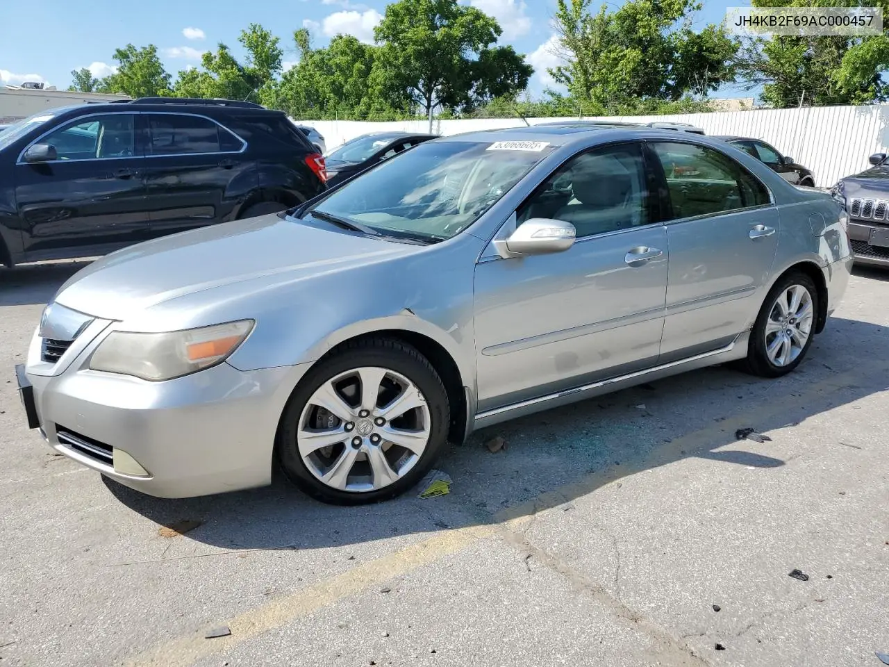 2010 Acura Rl VIN: JH4KB2F69AC000457 Lot: 63068605