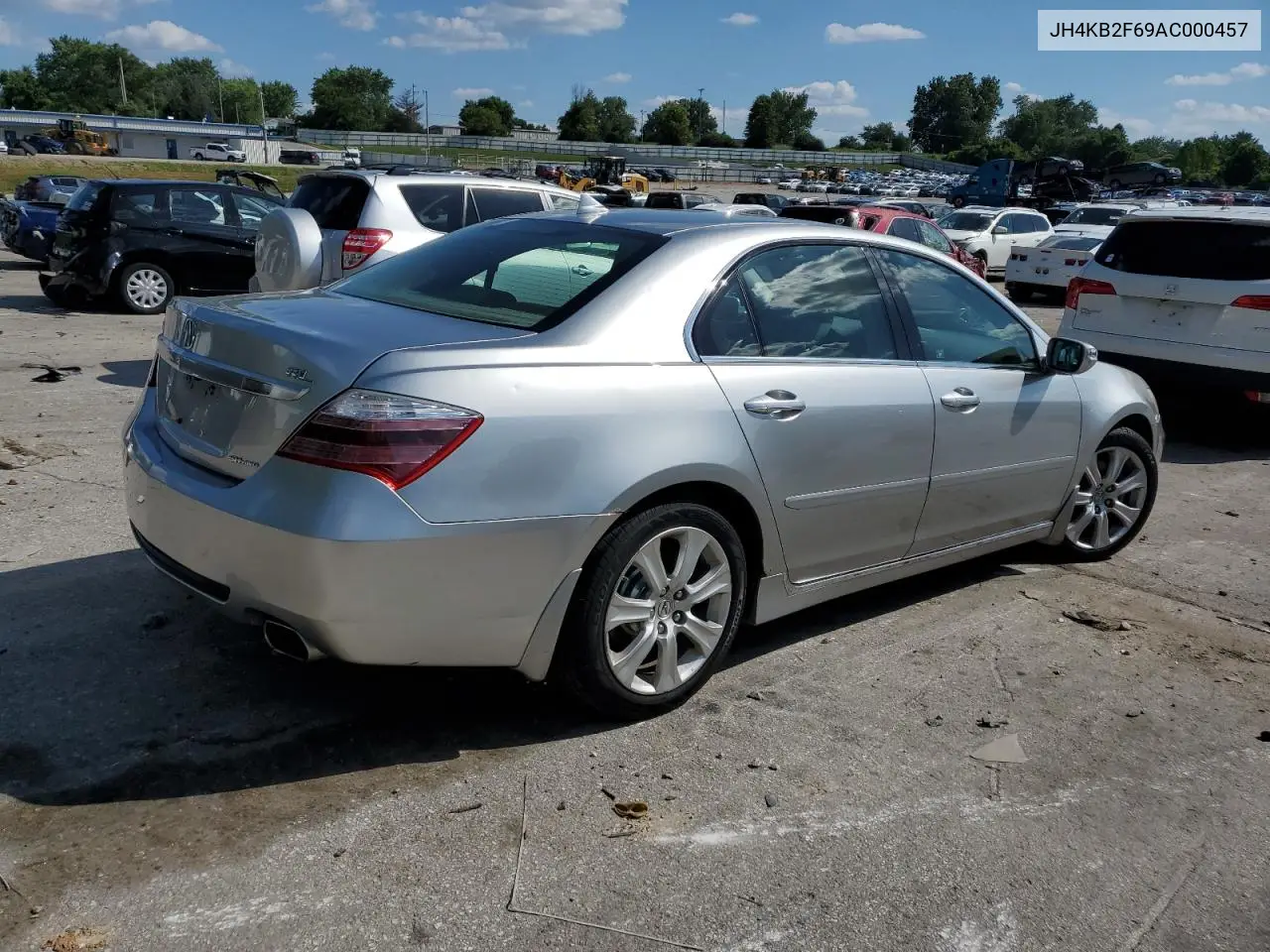 2010 Acura Rl VIN: JH4KB2F69AC000457 Lot: 63068605