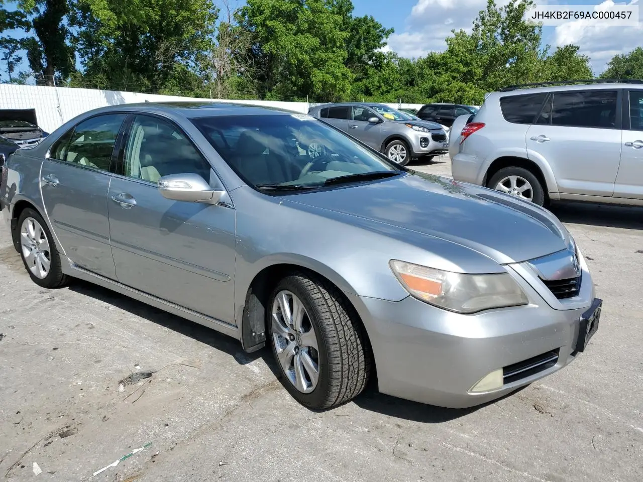 2010 Acura Rl VIN: JH4KB2F69AC000457 Lot: 63068605