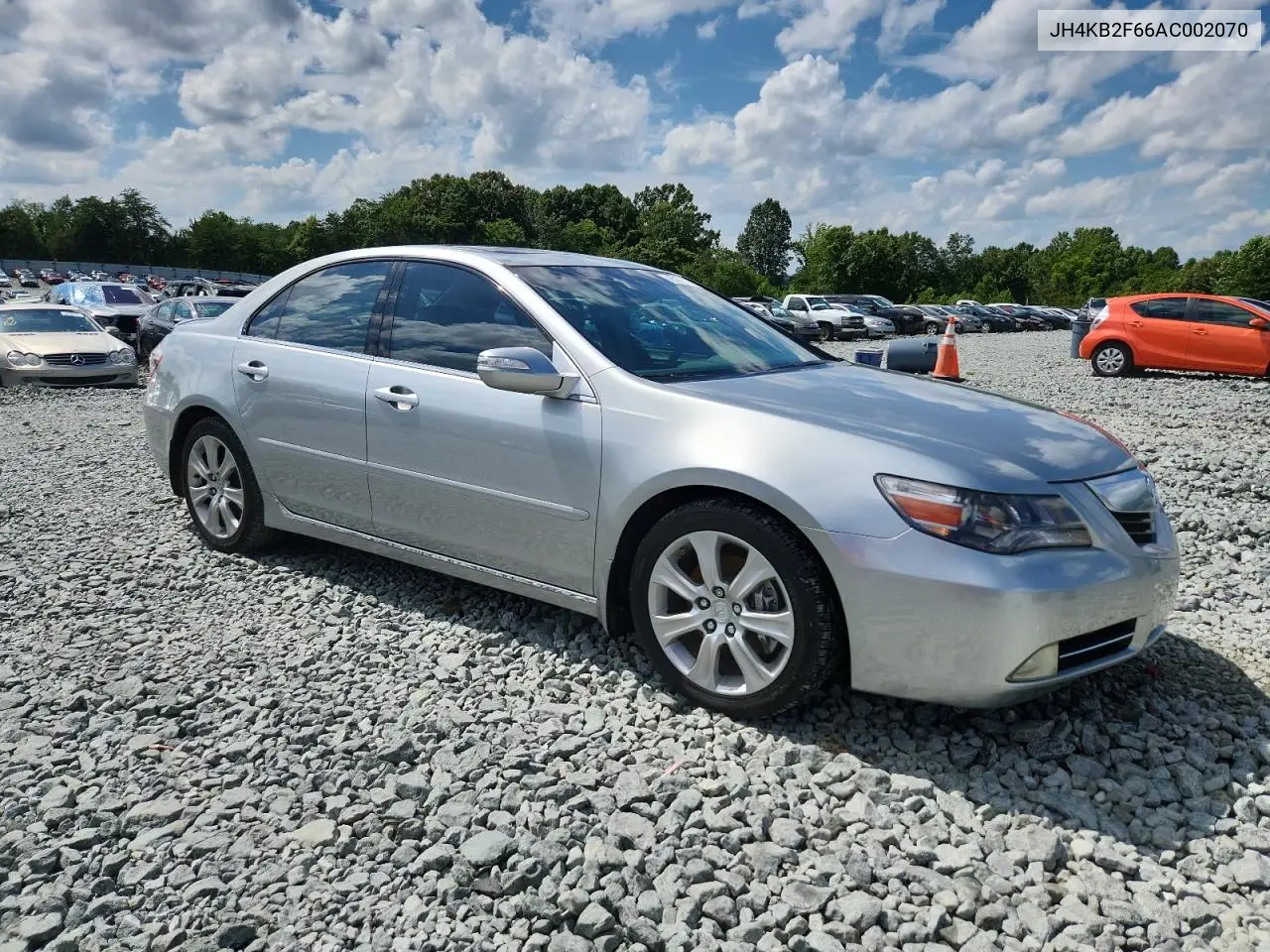 2010 Acura Rl VIN: JH4KB2F66AC002070 Lot: 65121115