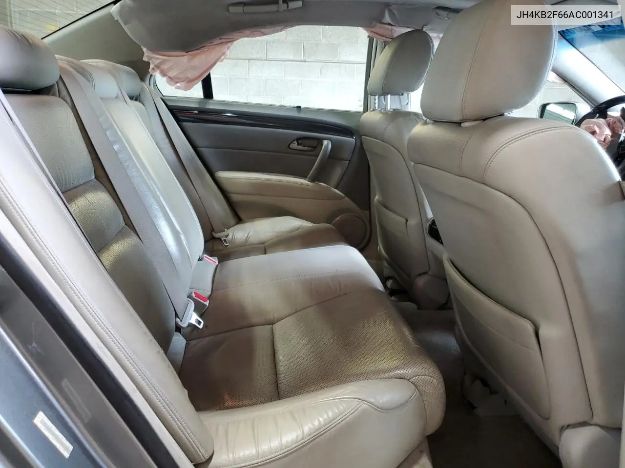 2010 Acura Rl VIN: JH4KB2F66AC001341 Lot: 65183265