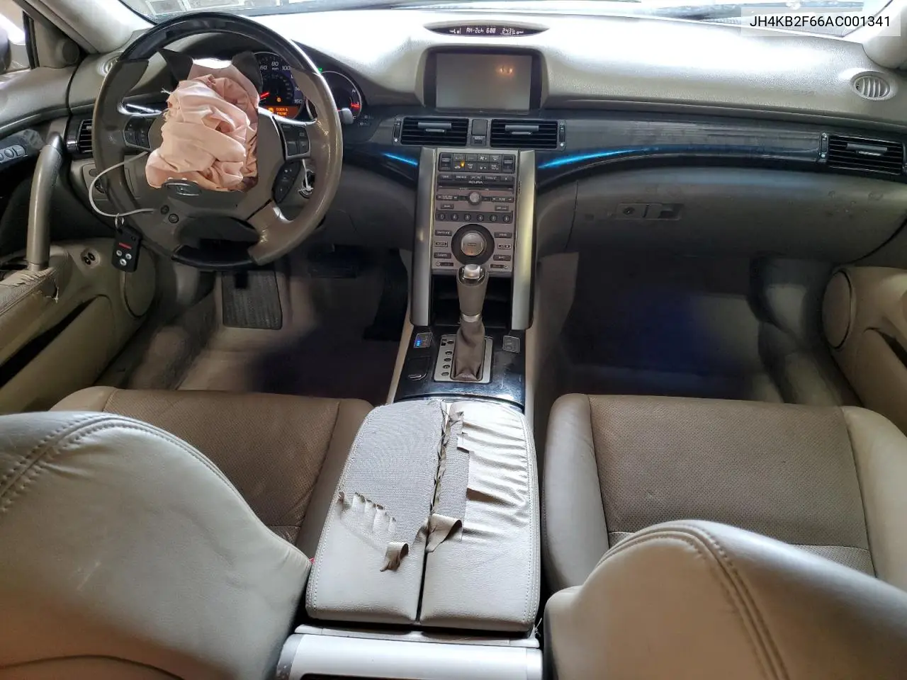 2010 Acura Rl VIN: JH4KB2F66AC001341 Lot: 65183265
