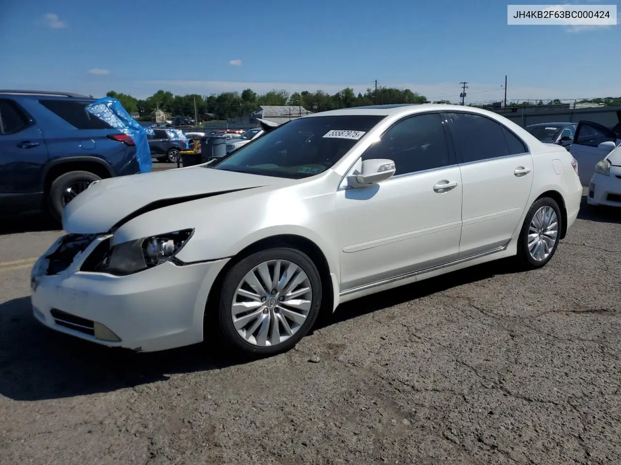 2011 Acura Rl VIN: JH4KB2F63BC000424 Lot: 55587975