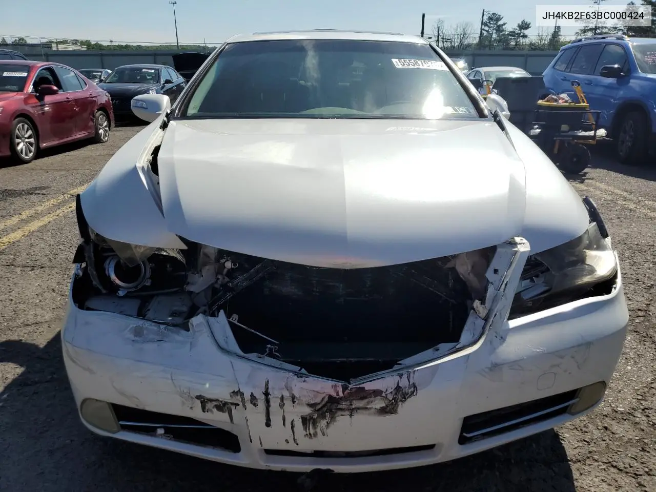2011 Acura Rl VIN: JH4KB2F63BC000424 Lot: 55587975