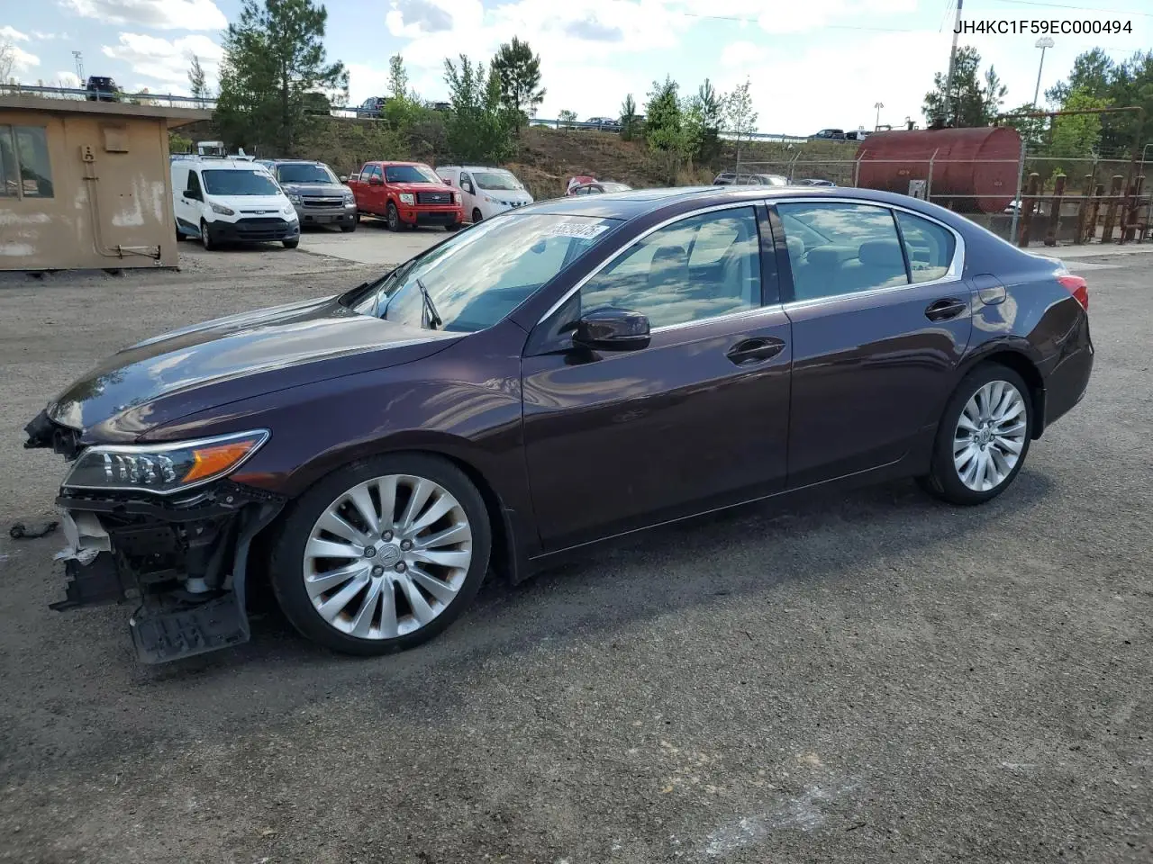 2014 Acura Rlx Tech VIN: JH4KC1F59EC000494 Lot: 55293475