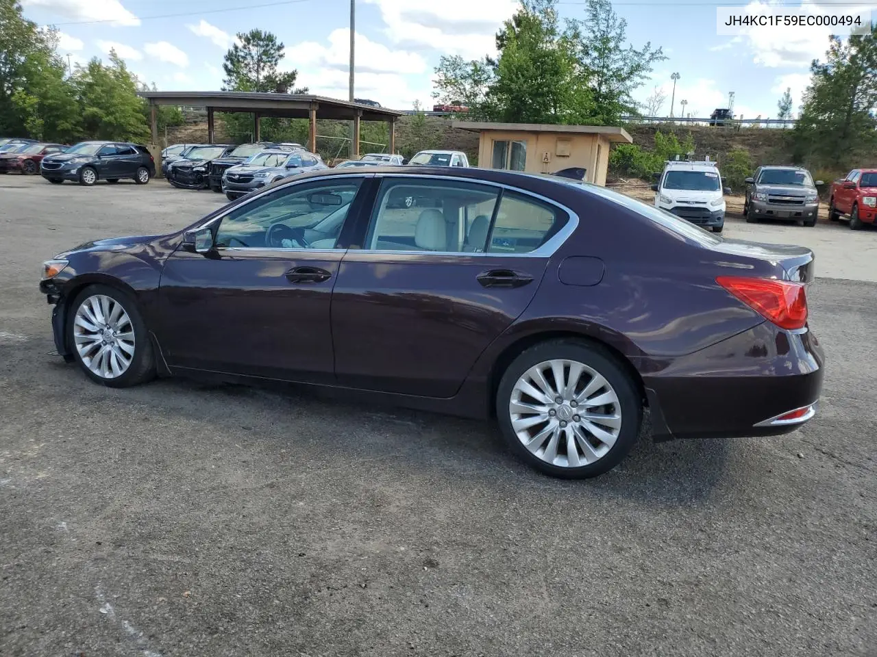 2014 Acura Rlx Tech VIN: JH4KC1F59EC000494 Lot: 55293475