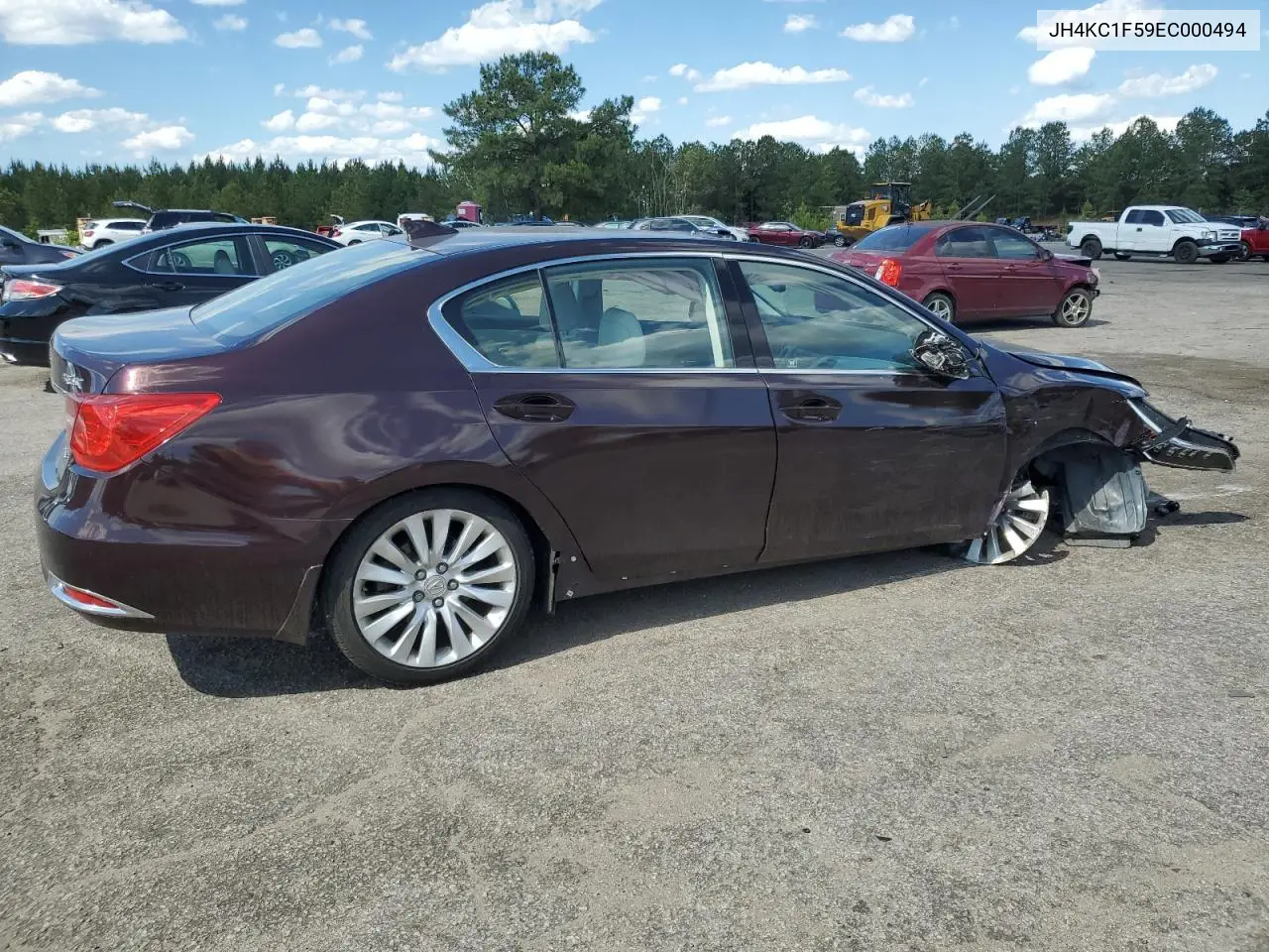 2014 Acura Rlx Tech VIN: JH4KC1F59EC000494 Lot: 55293475