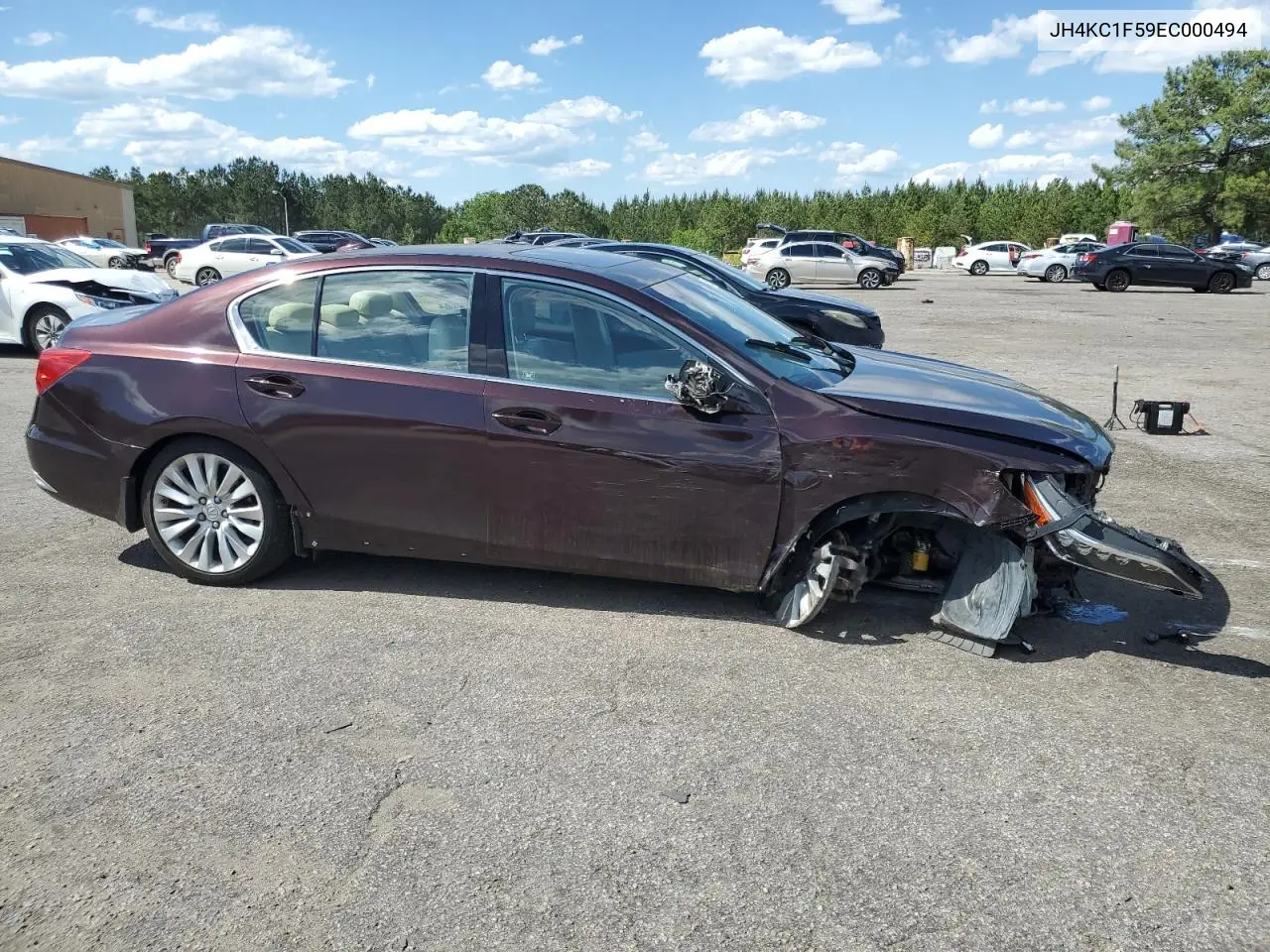 2014 Acura Rlx Tech VIN: JH4KC1F59EC000494 Lot: 55293475