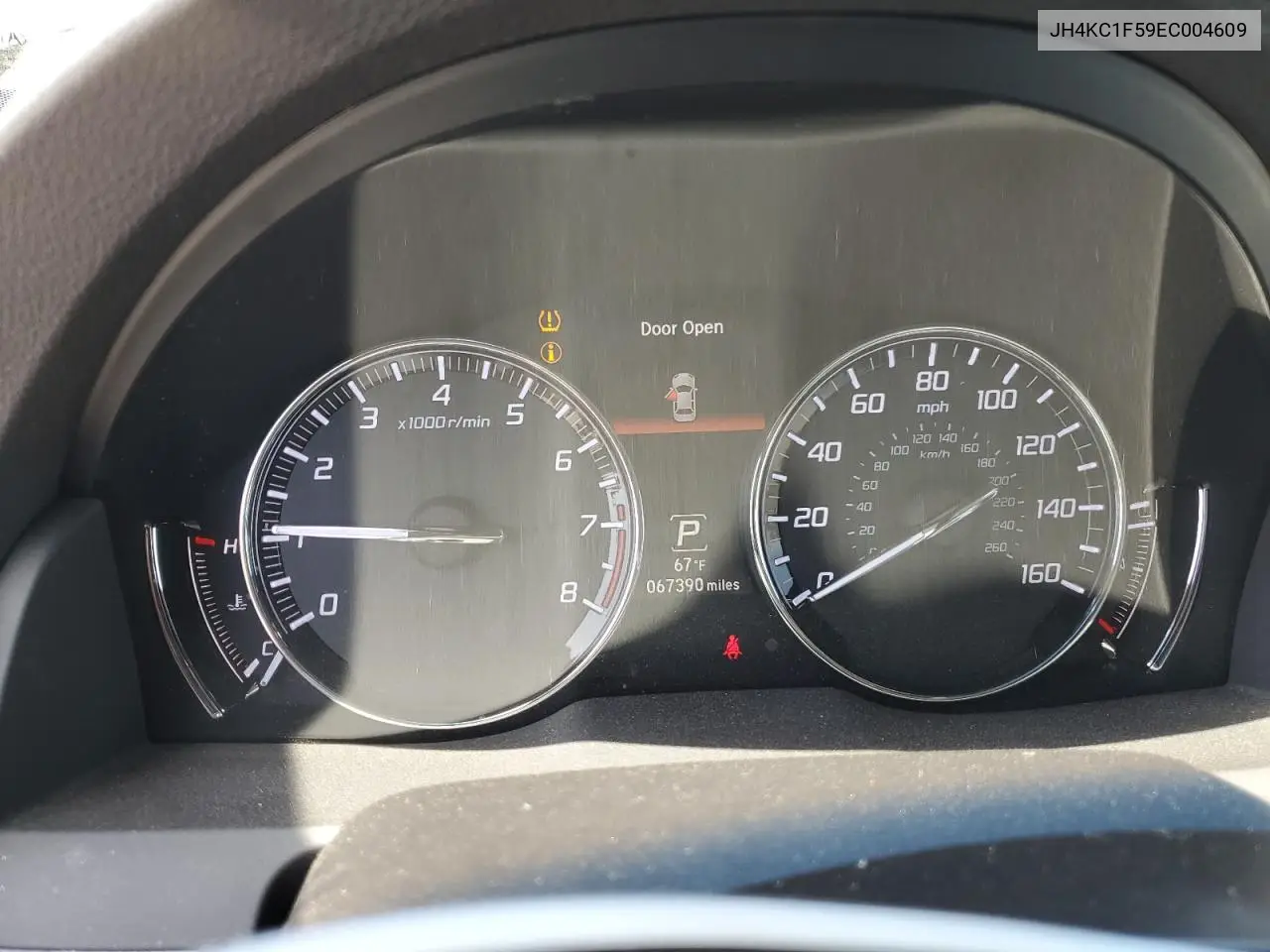 2014 Acura Rlx Tech VIN: JH4KC1F59EC004609 Lot: 55342985