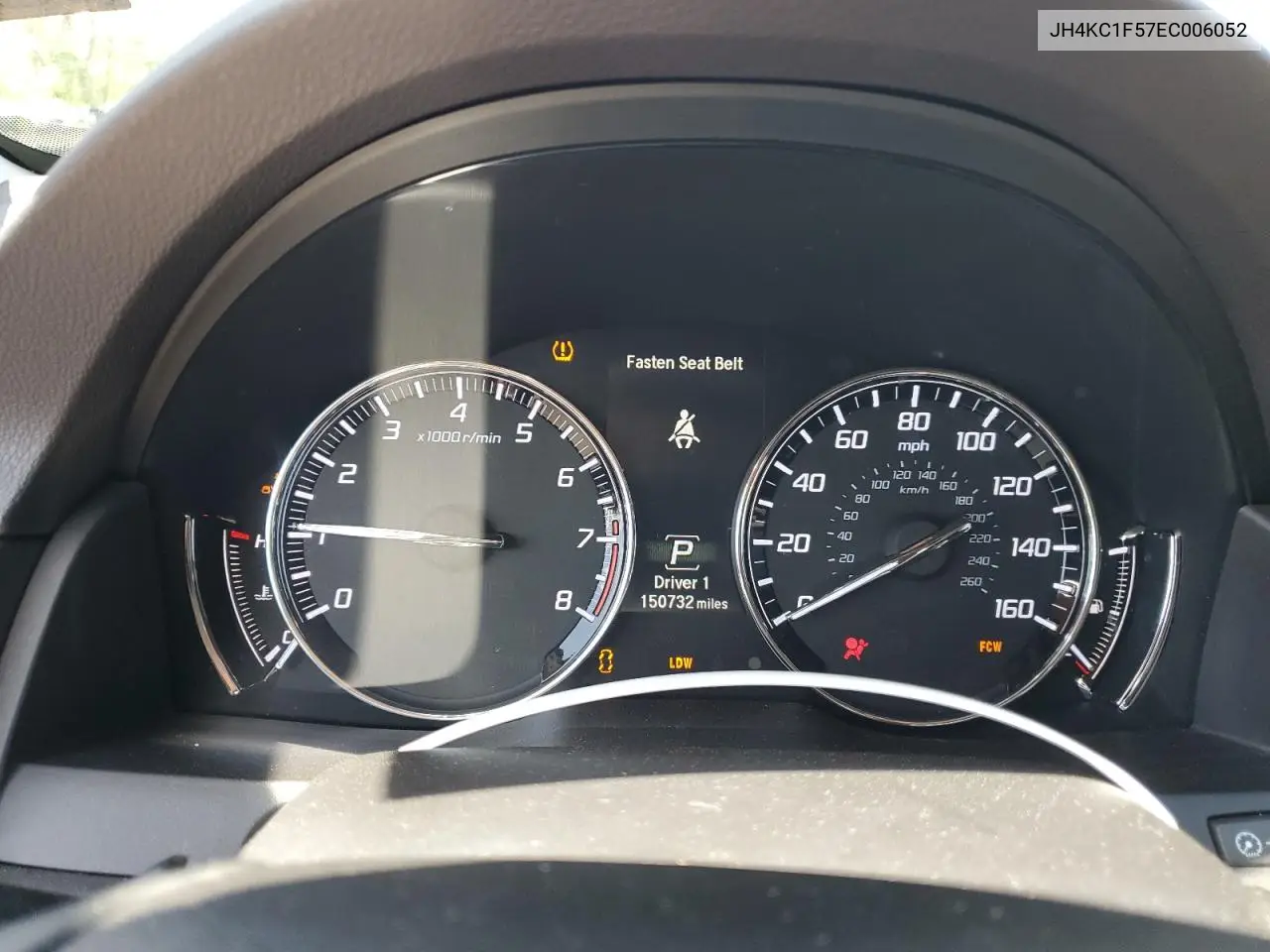 2014 Acura Rlx Tech VIN: JH4KC1F57EC006052 Lot: 55846905