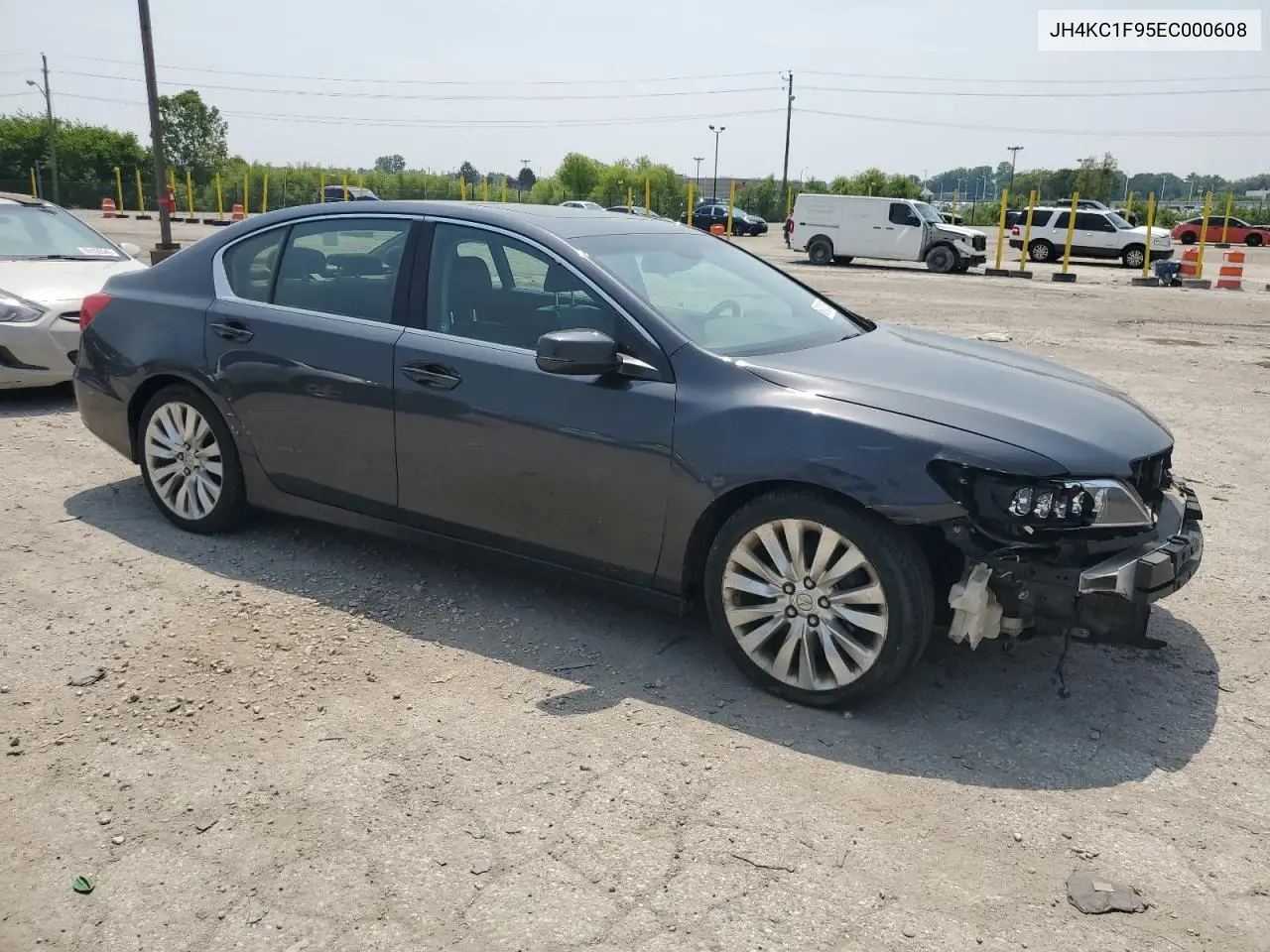 2014 Acura Rlx Advance VIN: JH4KC1F95EC000608 Lot: 60130135