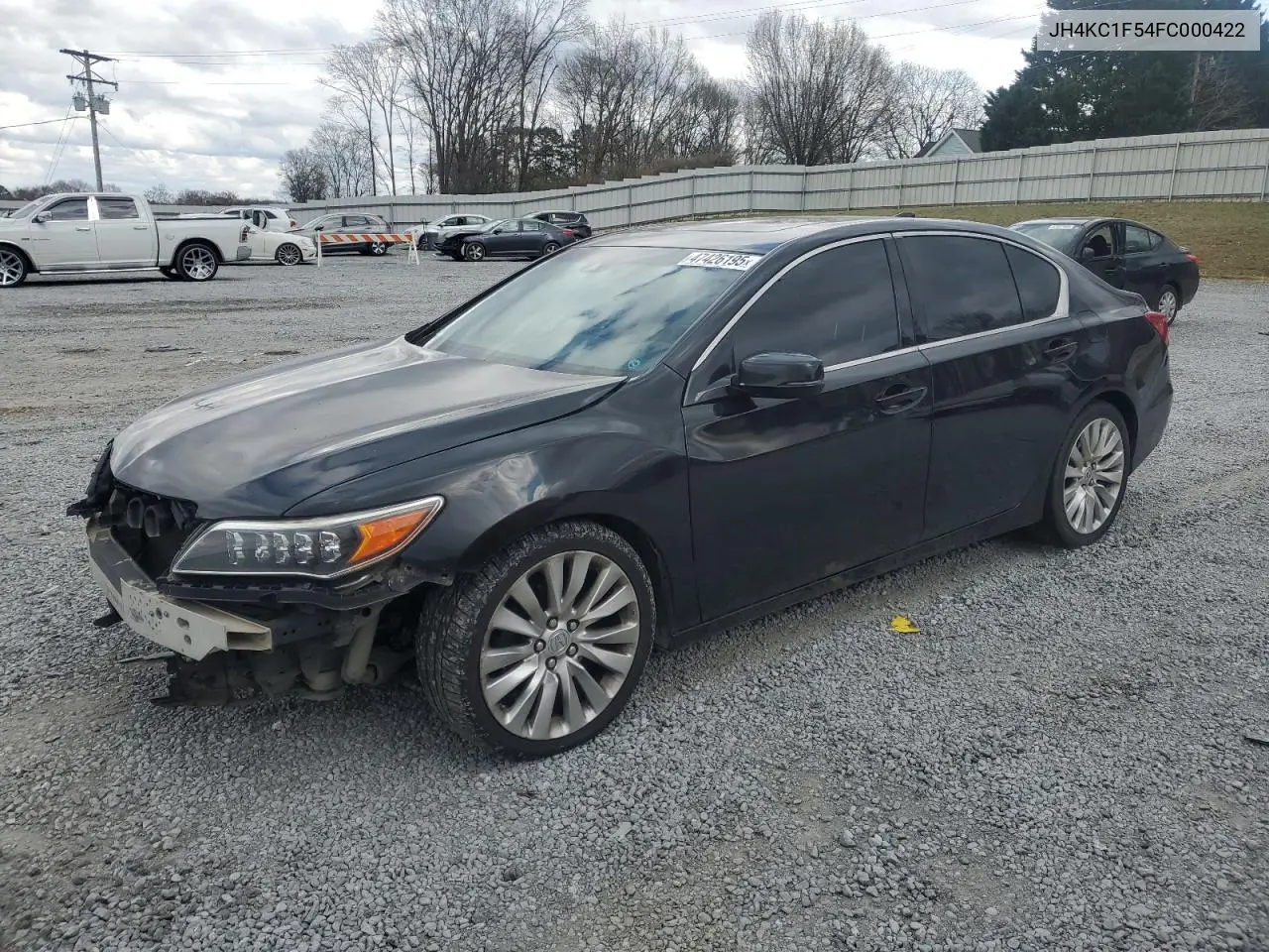 2015 Acura Rlx Tech VIN: JH4KC1F54FC000422 Lot: 47426195