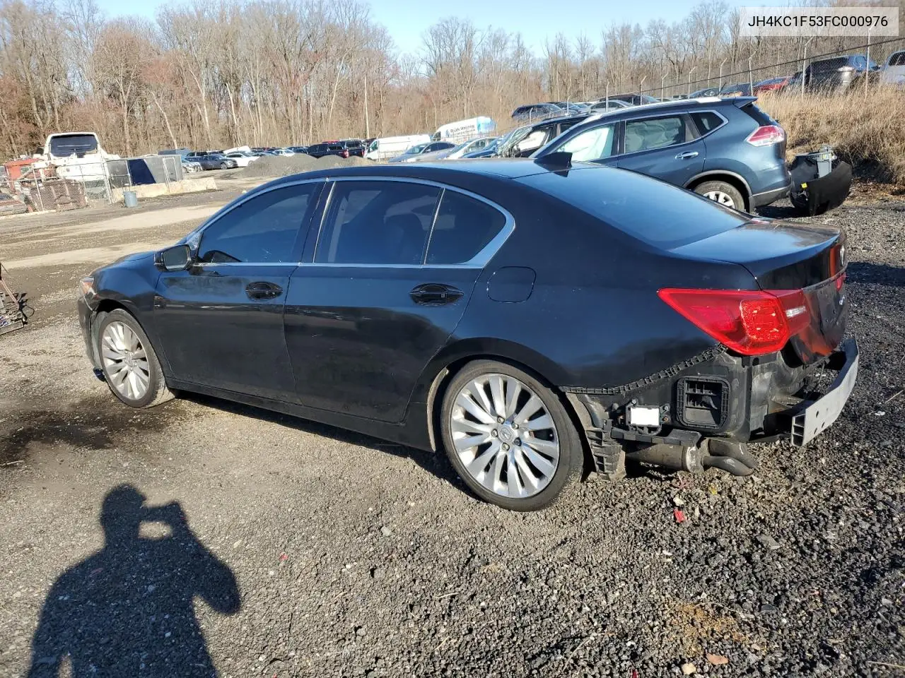 2015 Acura Rlx Tech VIN: JH4KC1F53FC000976 Lot: 50077375