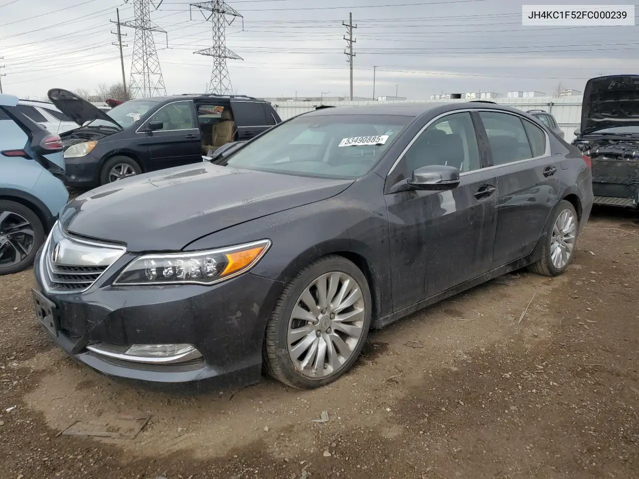 2015 Acura Rlx Tech VIN: JH4KC1F52FC000239 Lot: 53490885