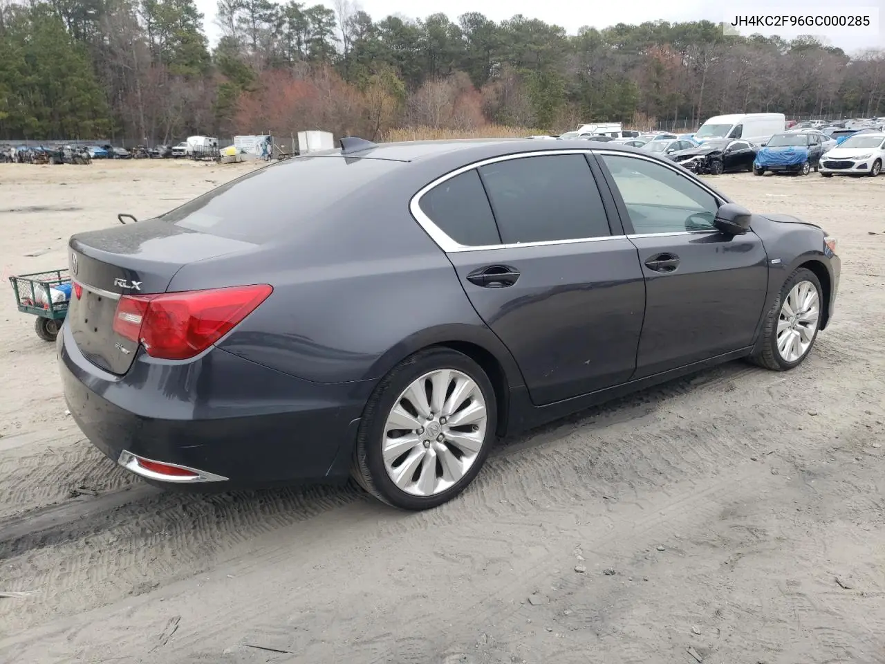 2016 Acura Rlx Sport Hybrid Advance VIN: JH4KC2F96GC000285 Lot: 47346385
