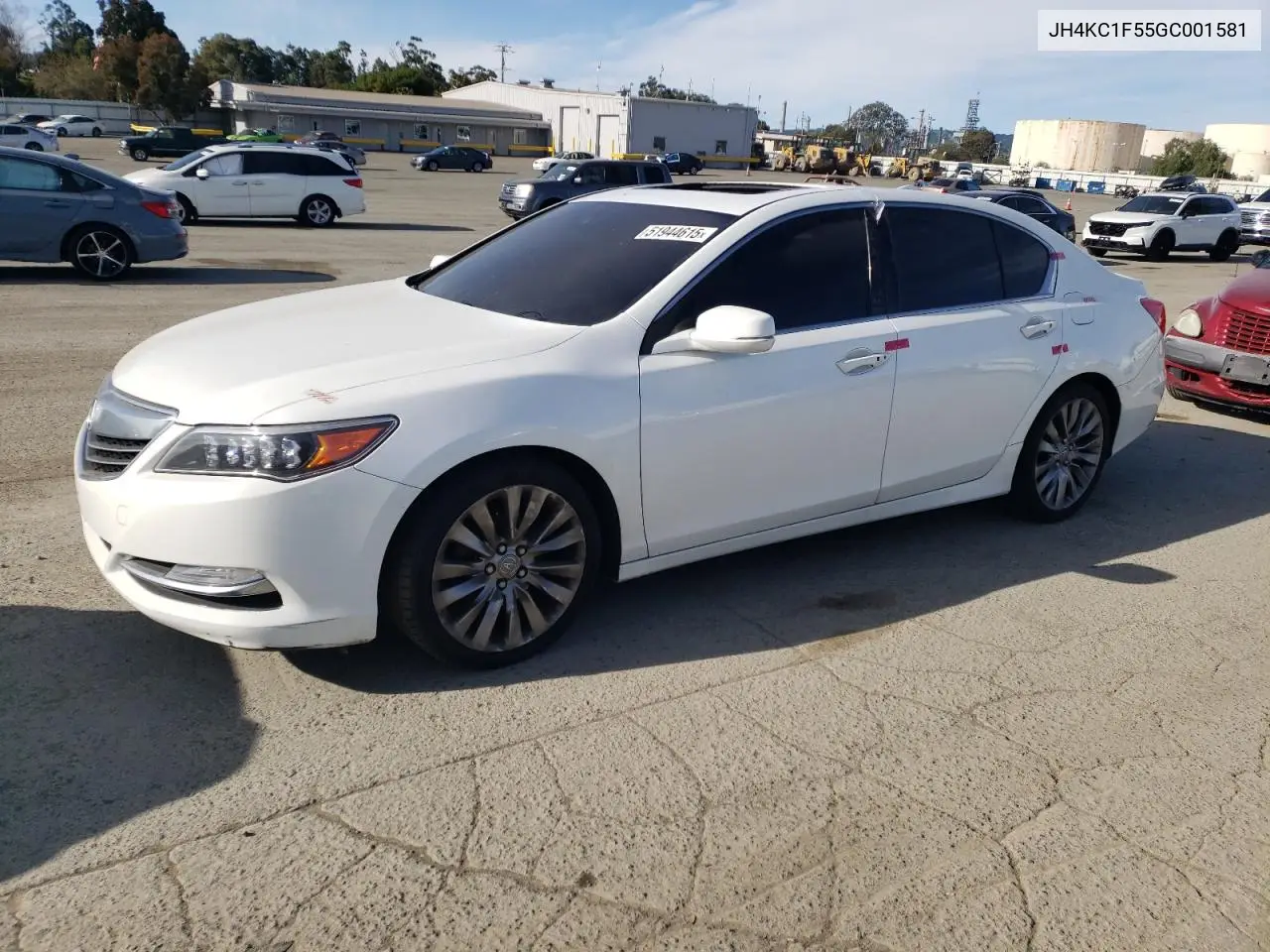 2016 Acura Rlx Tech VIN: JH4KC1F55GC001581 Lot: 51944615