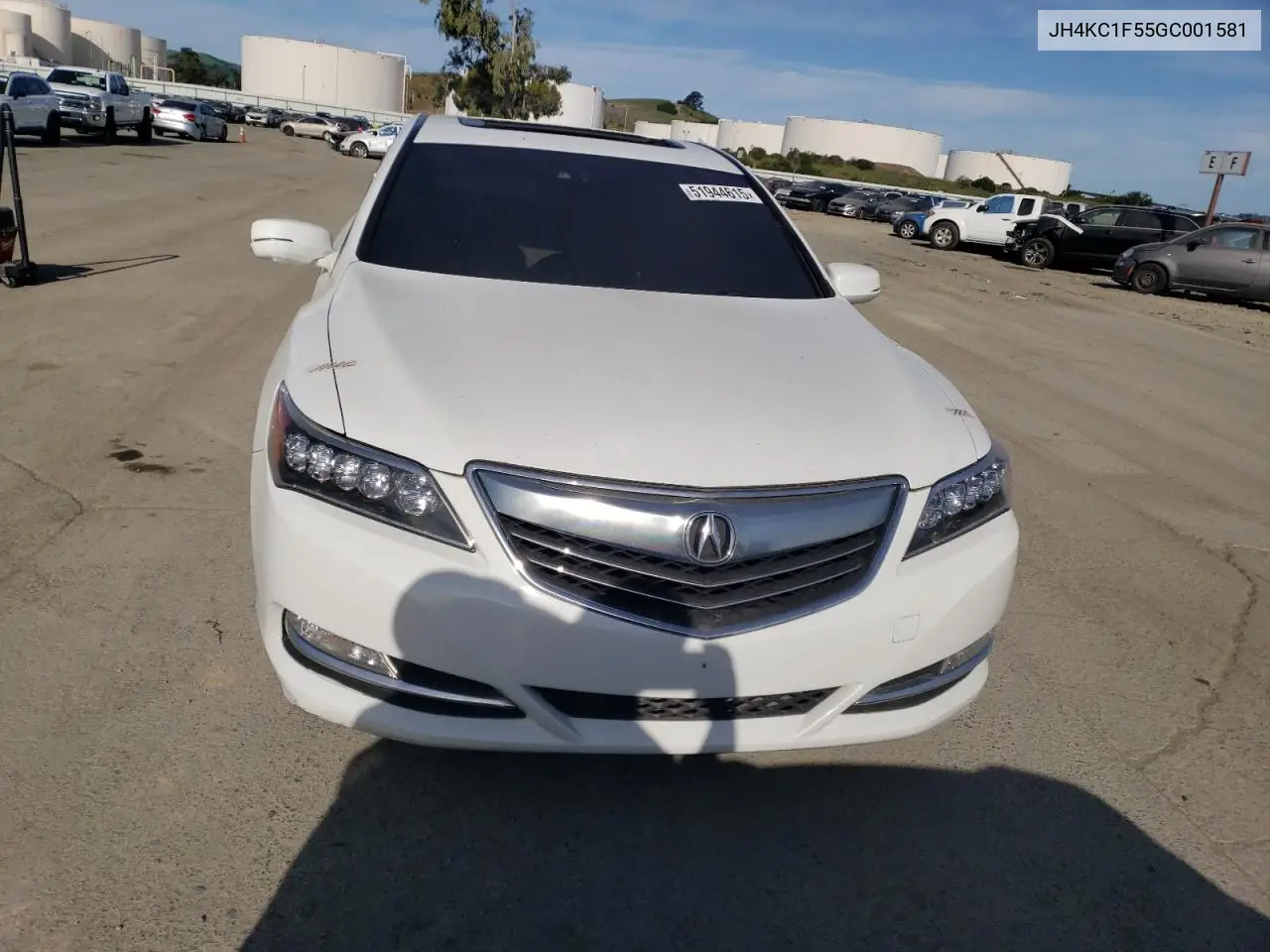 2016 Acura Rlx Tech VIN: JH4KC1F55GC001581 Lot: 51944615