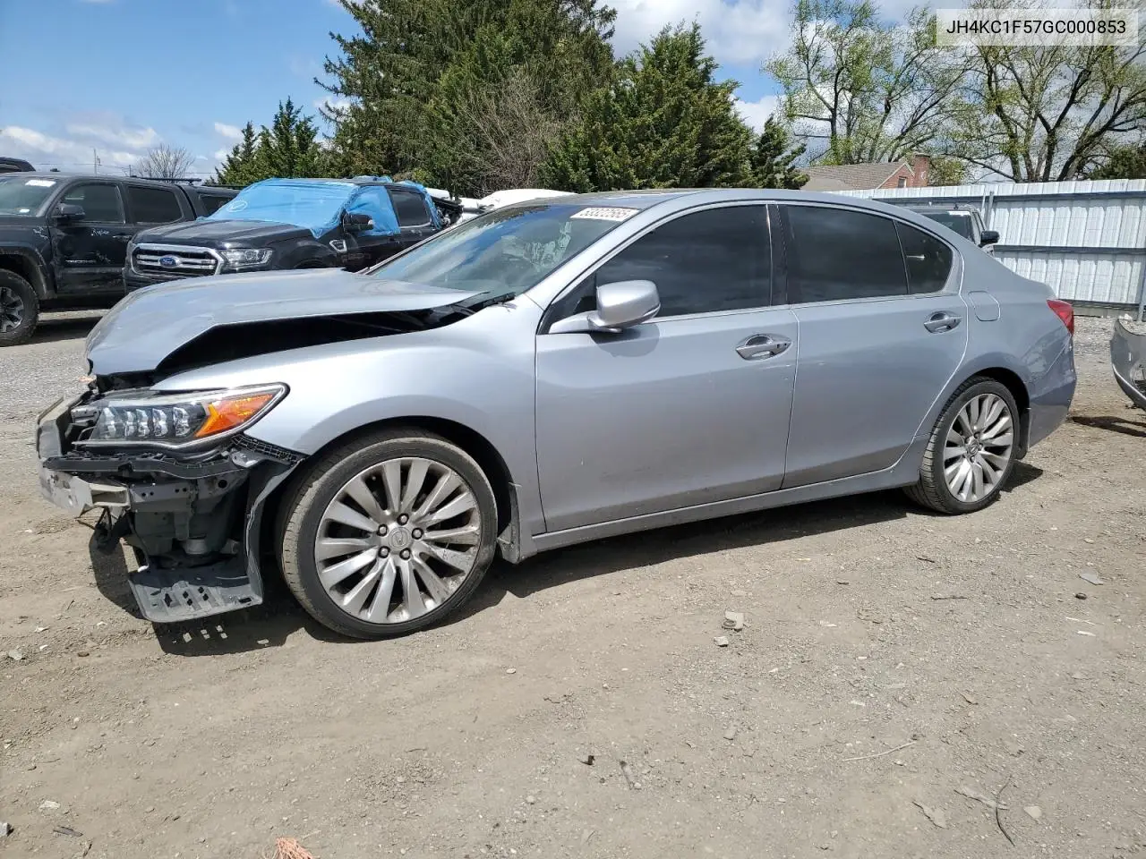 2016 Acura Rlx Tech VIN: JH4KC1F57GC000853 Lot: 53322565