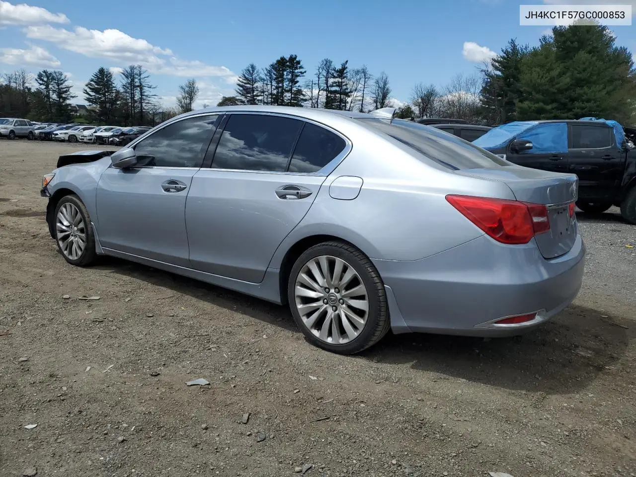 2016 Acura Rlx Tech VIN: JH4KC1F57GC000853 Lot: 53322565