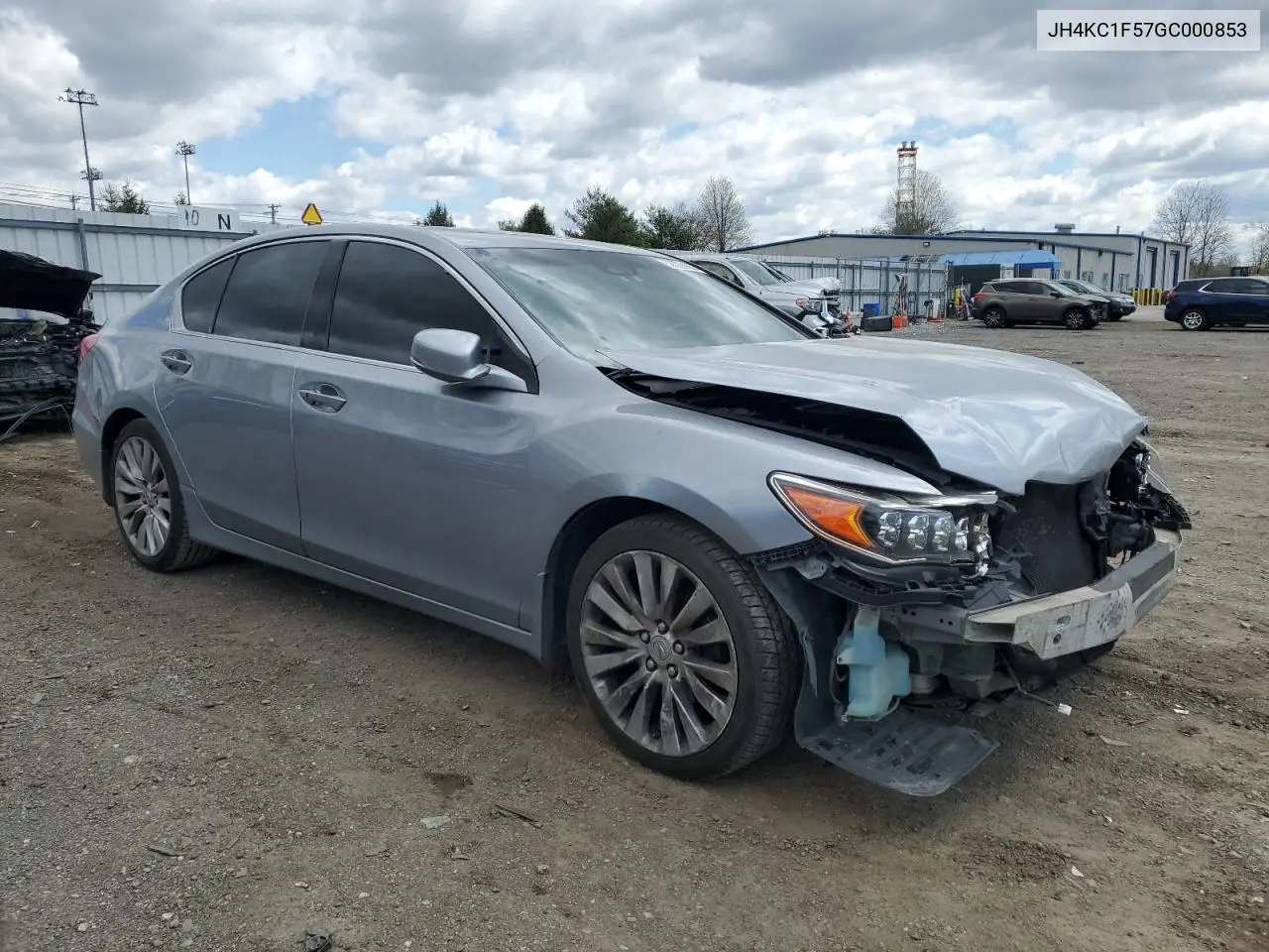 2016 Acura Rlx Tech VIN: JH4KC1F57GC000853 Lot: 53322565