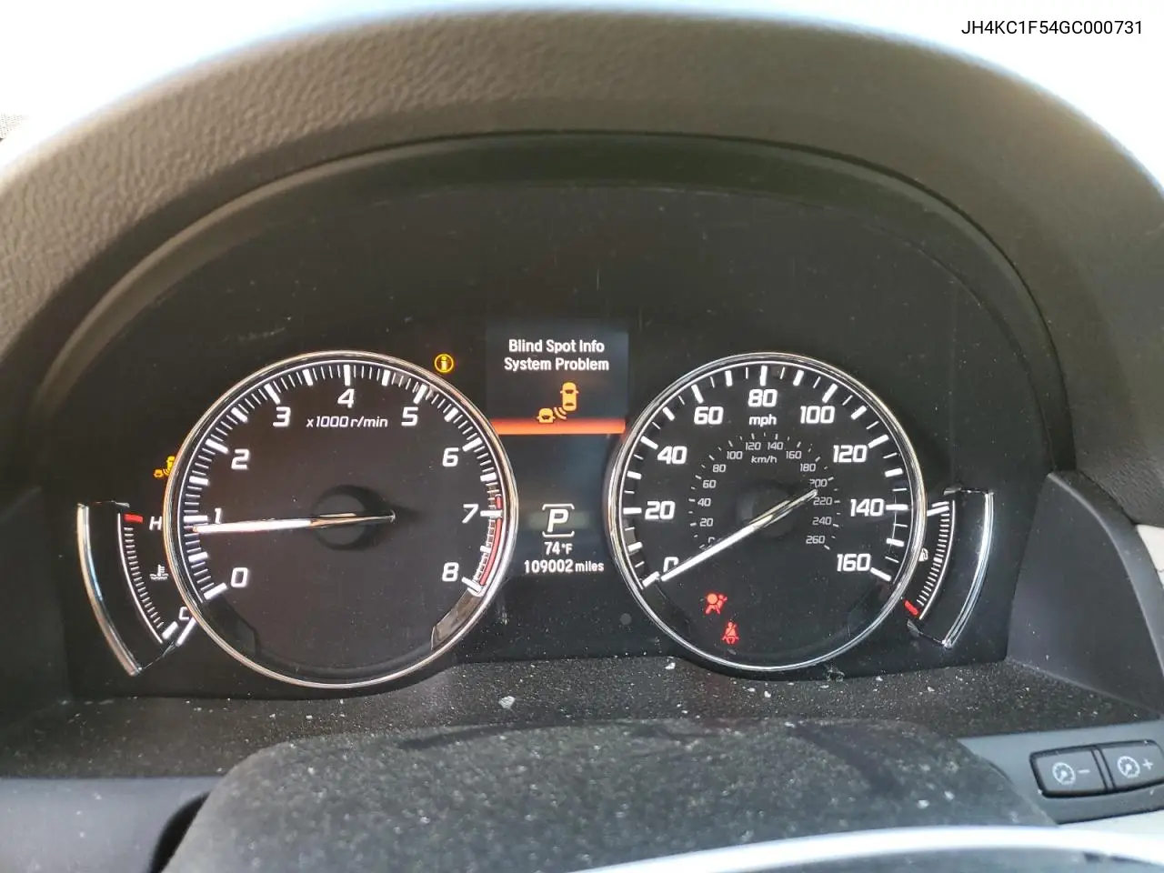 2016 Acura Rlx Tech VIN: JH4KC1F54GC000731 Lot: 54817835