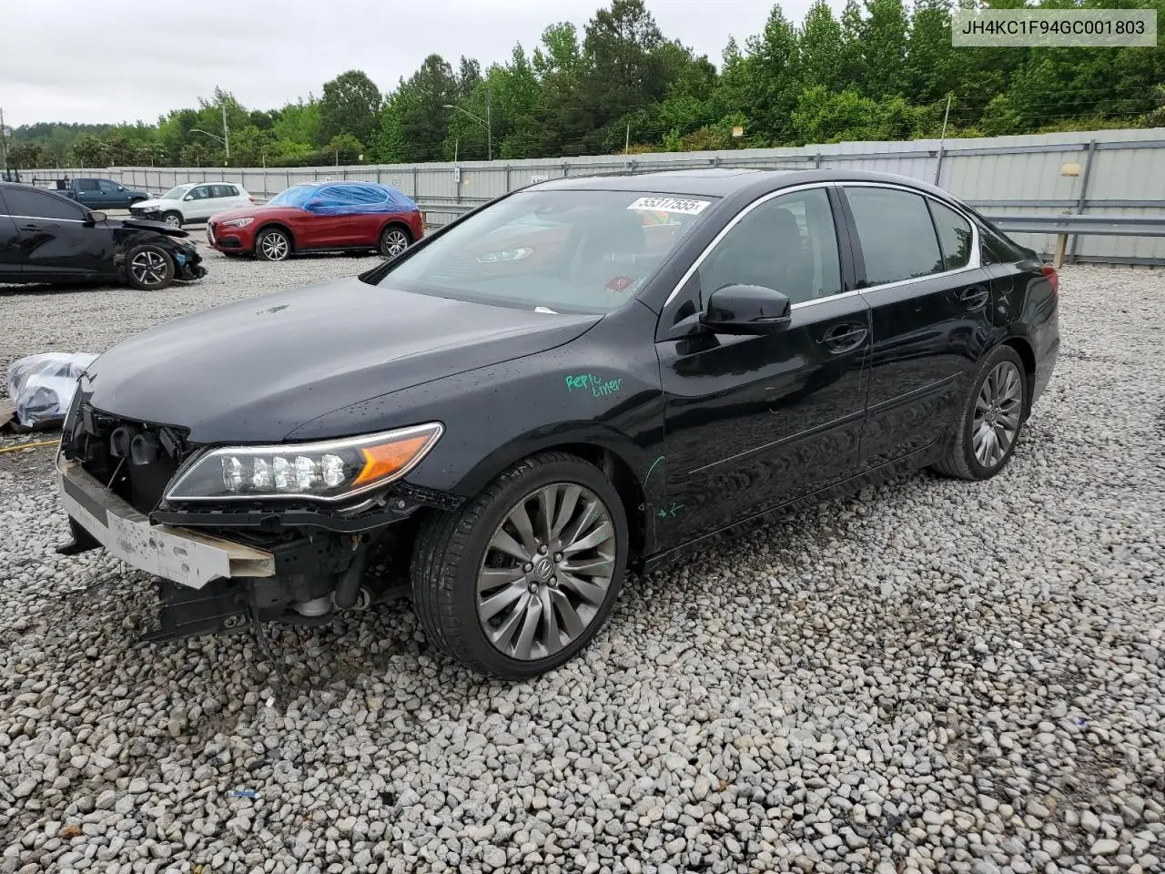 2016 Acura Rlx Advance VIN: JH4KC1F94GC001803 Lot: 55317555
