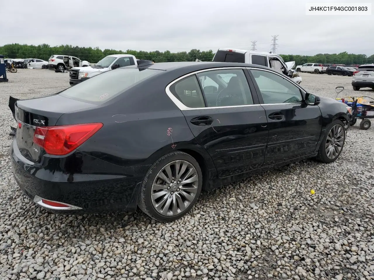 2016 Acura Rlx Advance VIN: JH4KC1F94GC001803 Lot: 55317555
