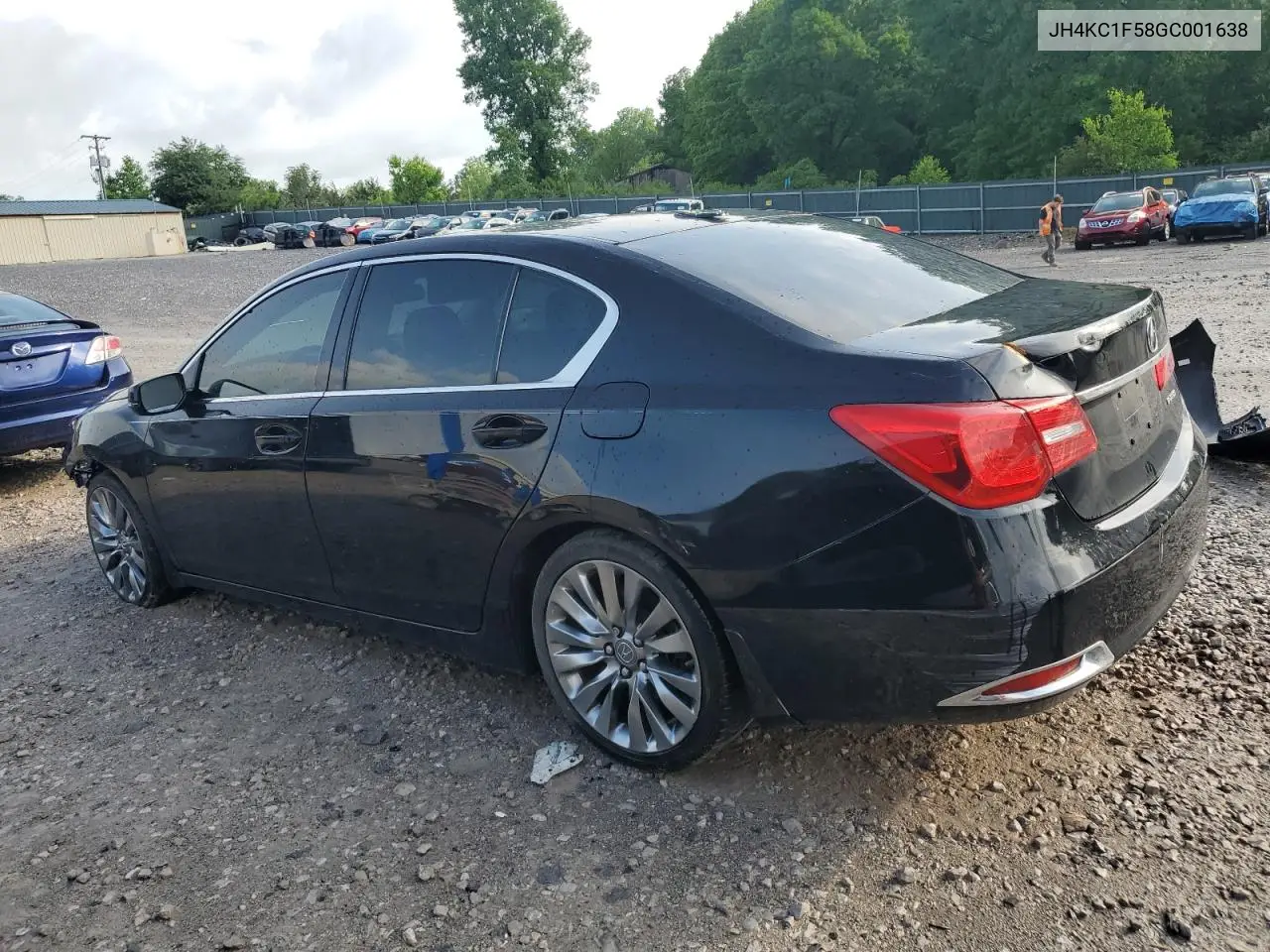2016 Acura Rlx Tech VIN: JH4KC1F58GC001638 Lot: 55614355