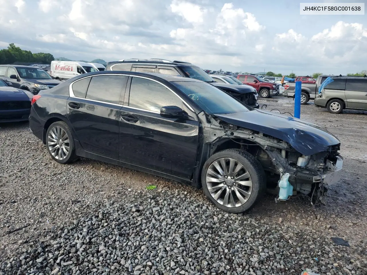 2016 Acura Rlx Tech VIN: JH4KC1F58GC001638 Lot: 55614355
