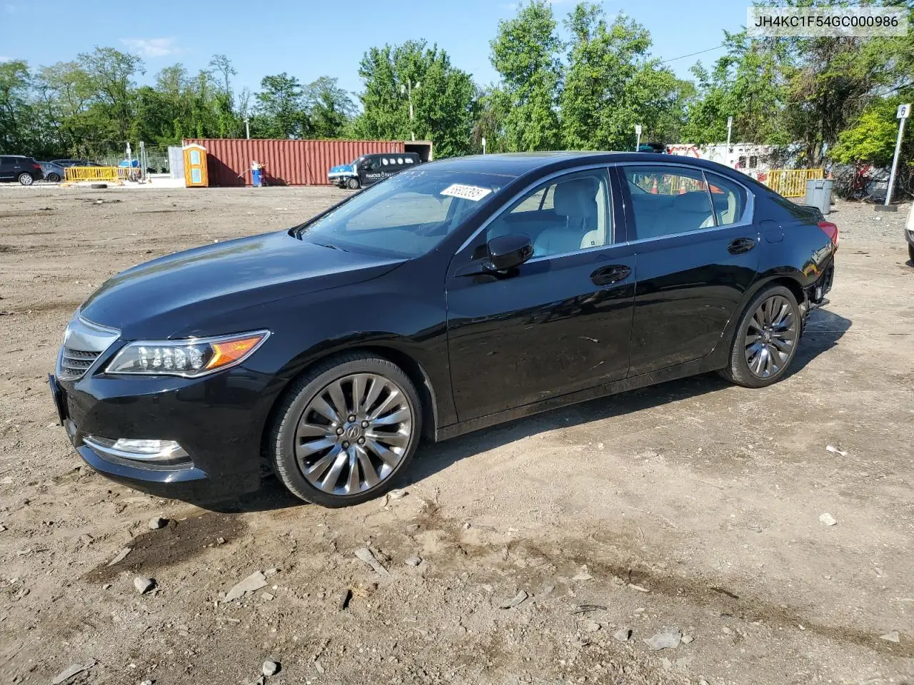 2016 Acura Rlx Tech VIN: JH4KC1F54GC000986 Lot: 55803395