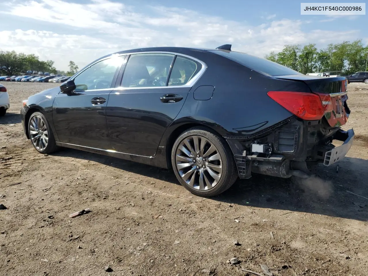 2016 Acura Rlx Tech VIN: JH4KC1F54GC000986 Lot: 55803395