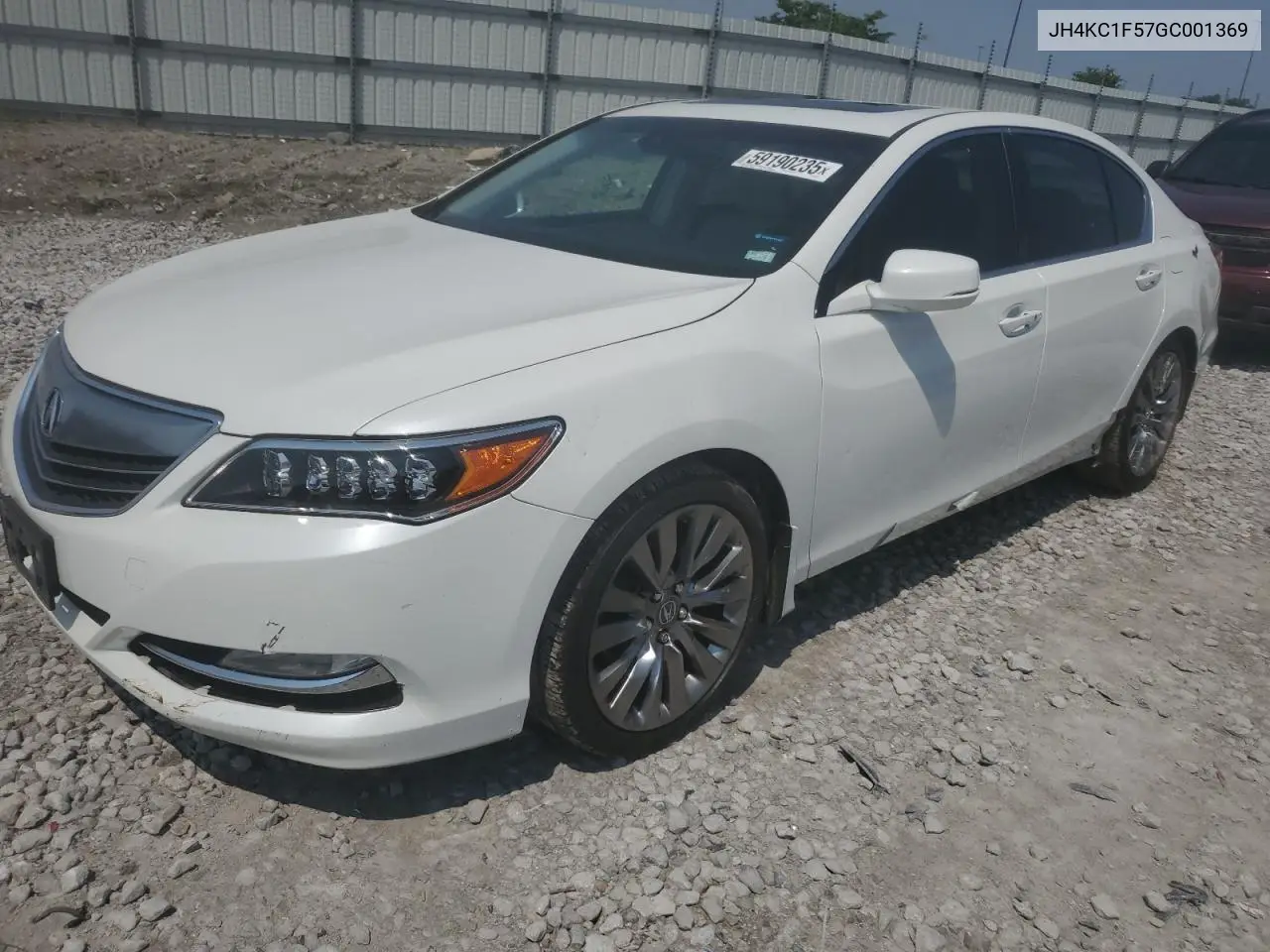 2016 Acura Rlx Tech VIN: JH4KC1F57GC001369 Lot: 59190235