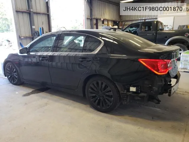 2016 Acura Rlx Advance VIN: JH4KC1F98GC001870 Lot: 60439144