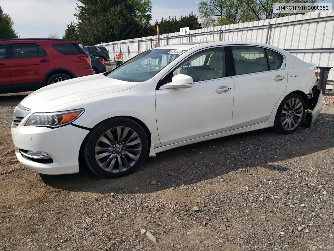 2017 Acura Rlx Advance VIN: JH4KC1F91HC000352 Lot: 53815465