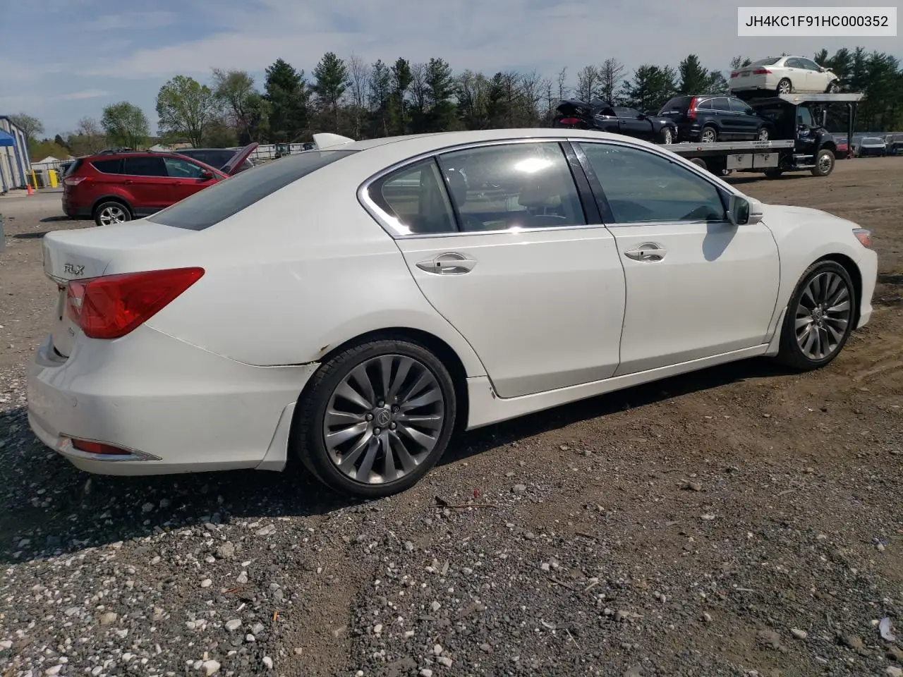 2017 Acura Rlx Advance VIN: JH4KC1F91HC000352 Lot: 53815465