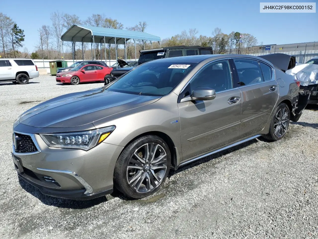 2019 Acura Rlx Sport Hybrid Advance VIN: JH4KC2F98KC000152 Lot: 50543715