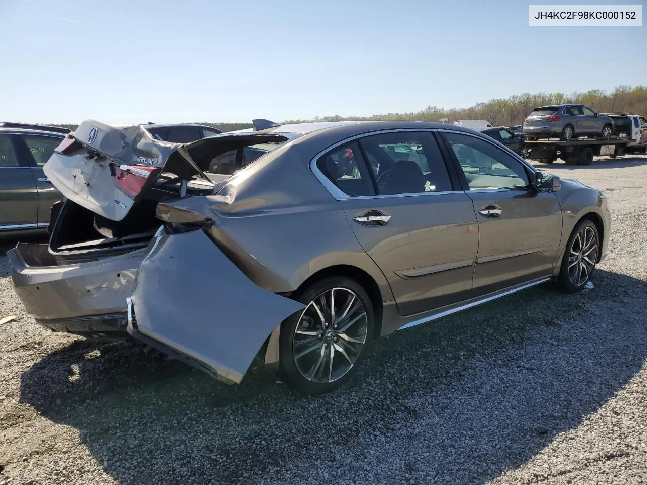 2019 Acura Rlx Sport Hybrid Advance VIN: JH4KC2F98KC000152 Lot: 50543715