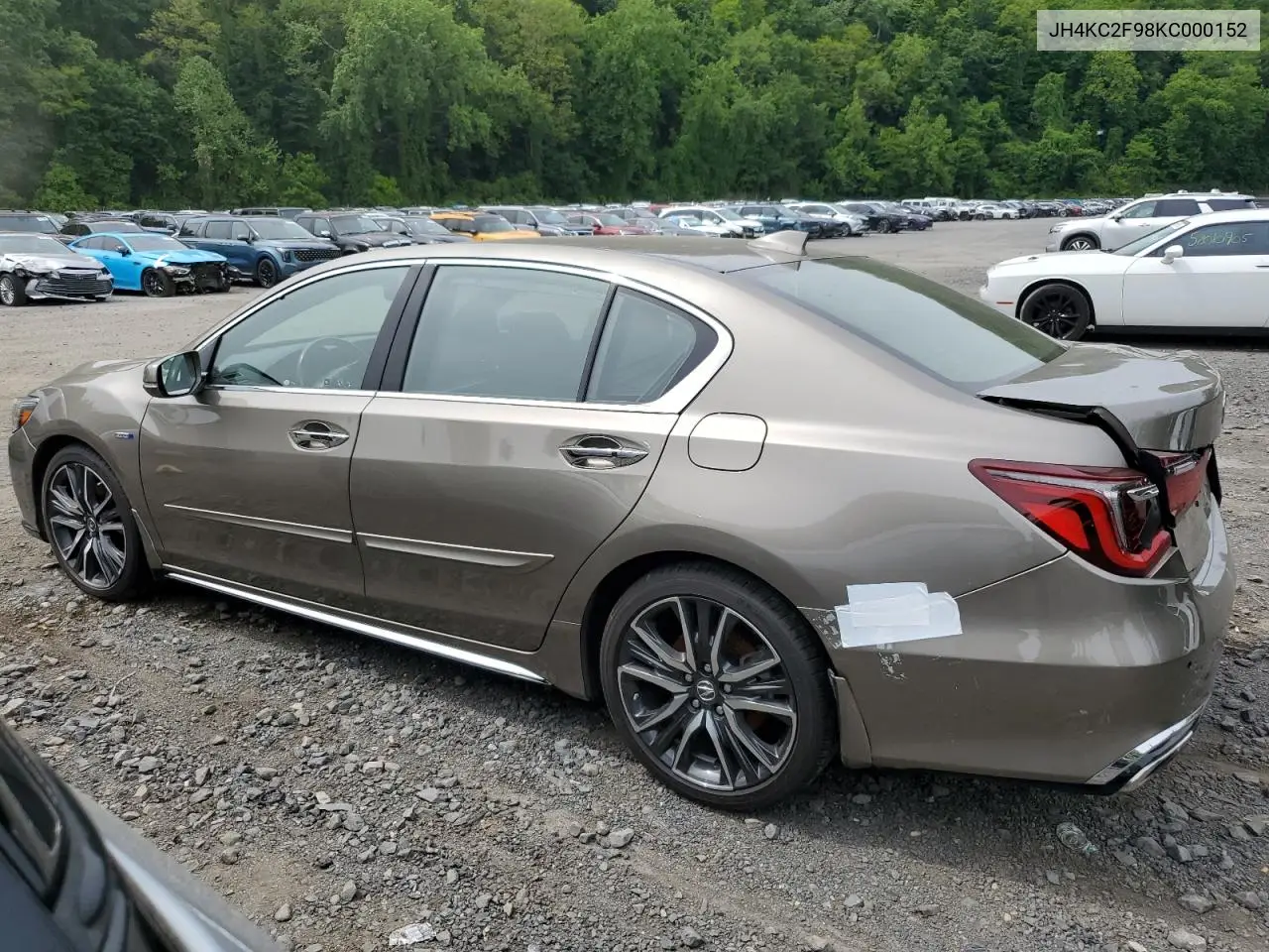 2019 Acura Rlx Sport Hybrid Advance VIN: JH4KC2F98KC000152 Lot: 58784335