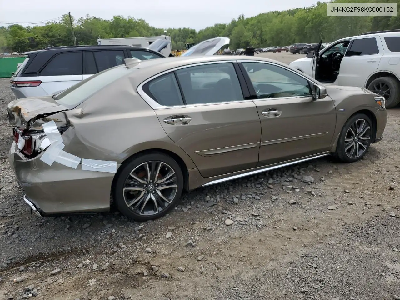 2019 Acura Rlx Sport Hybrid Advance VIN: JH4KC2F98KC000152 Lot: 58784335