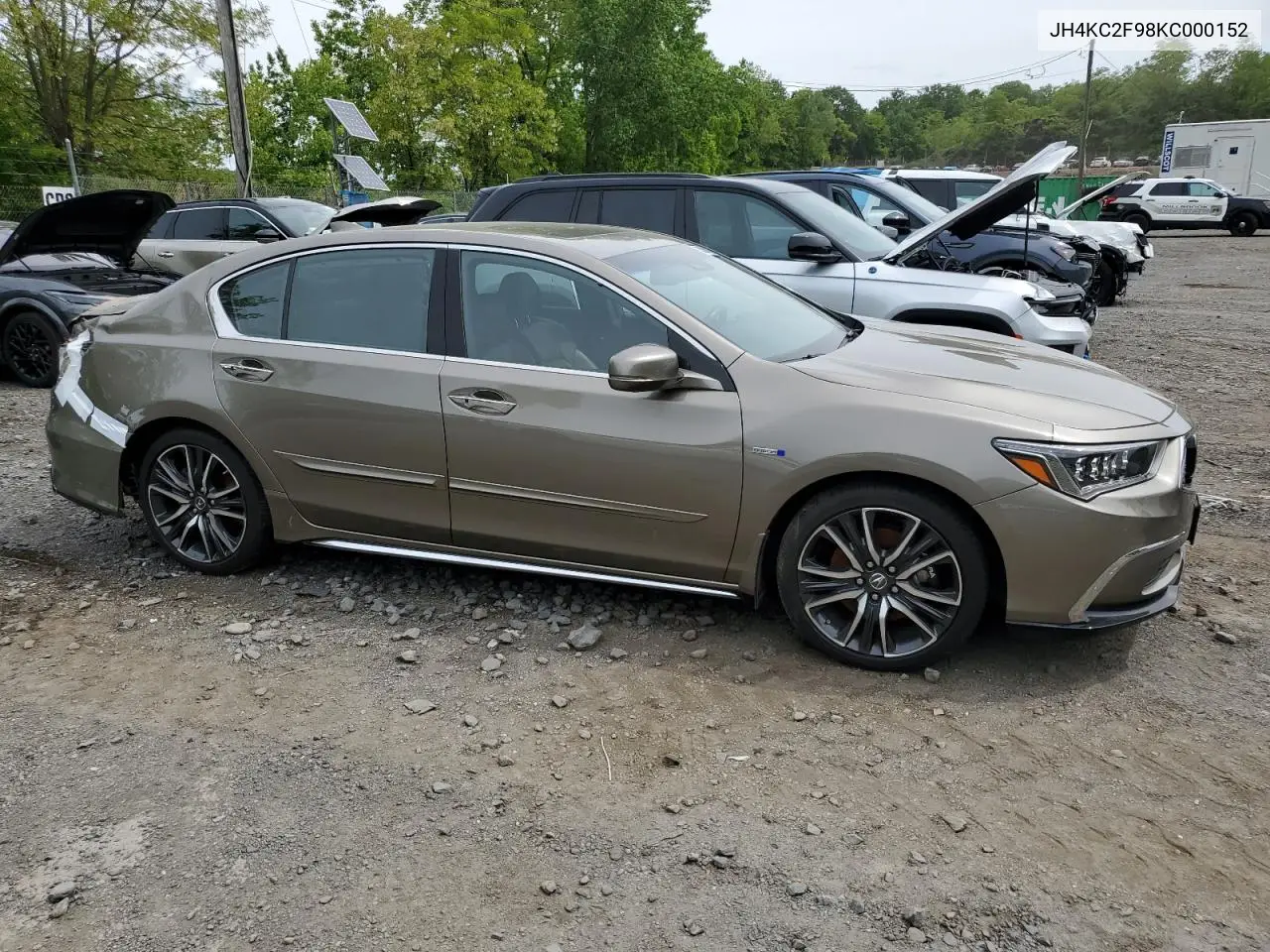 2019 Acura Rlx Sport Hybrid Advance VIN: JH4KC2F98KC000152 Lot: 58784335