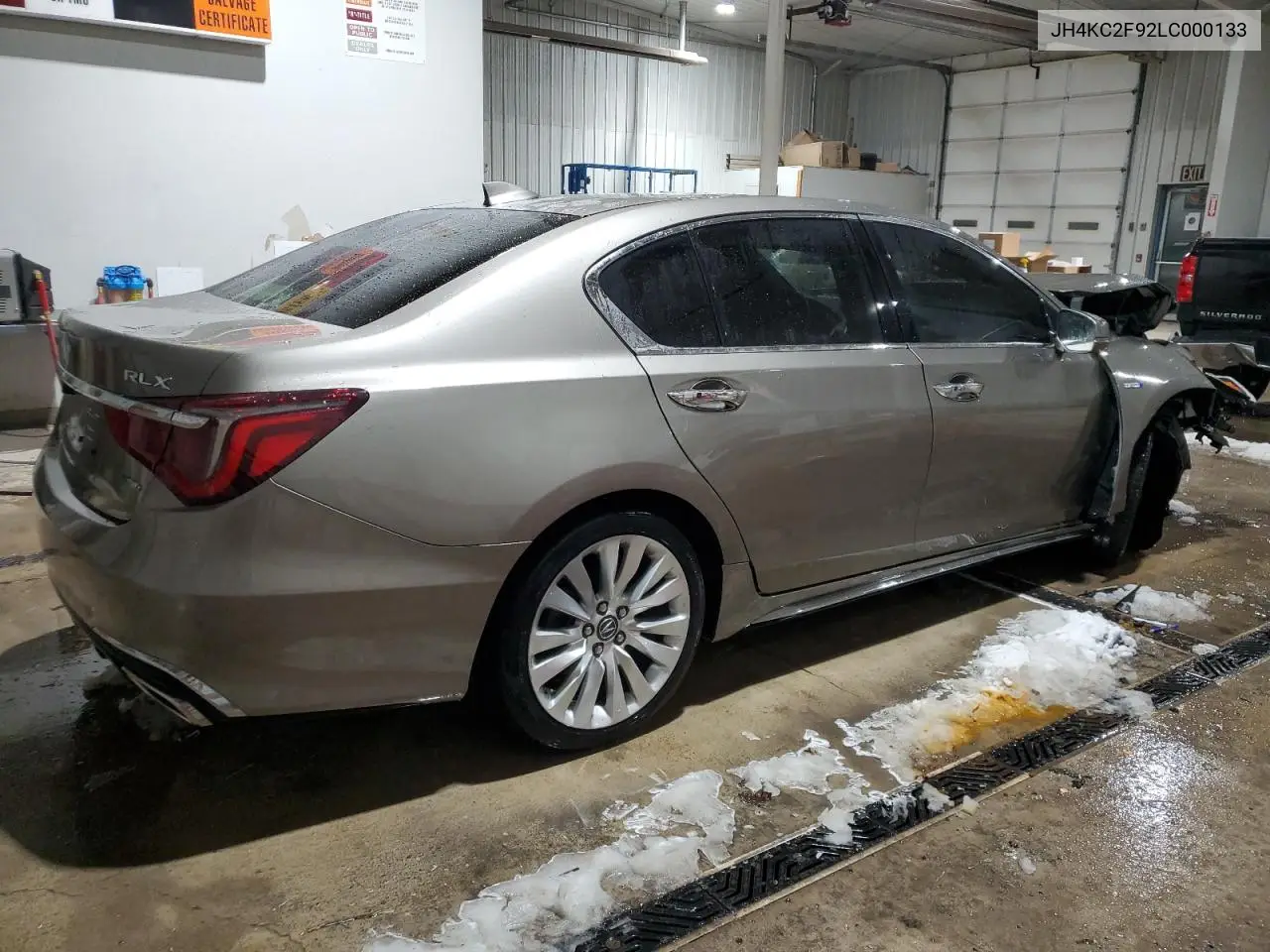 2020 Acura Rlx Sport Hybrid Advance VIN: JH4KC2F92LC000133 Lot: 44856785
